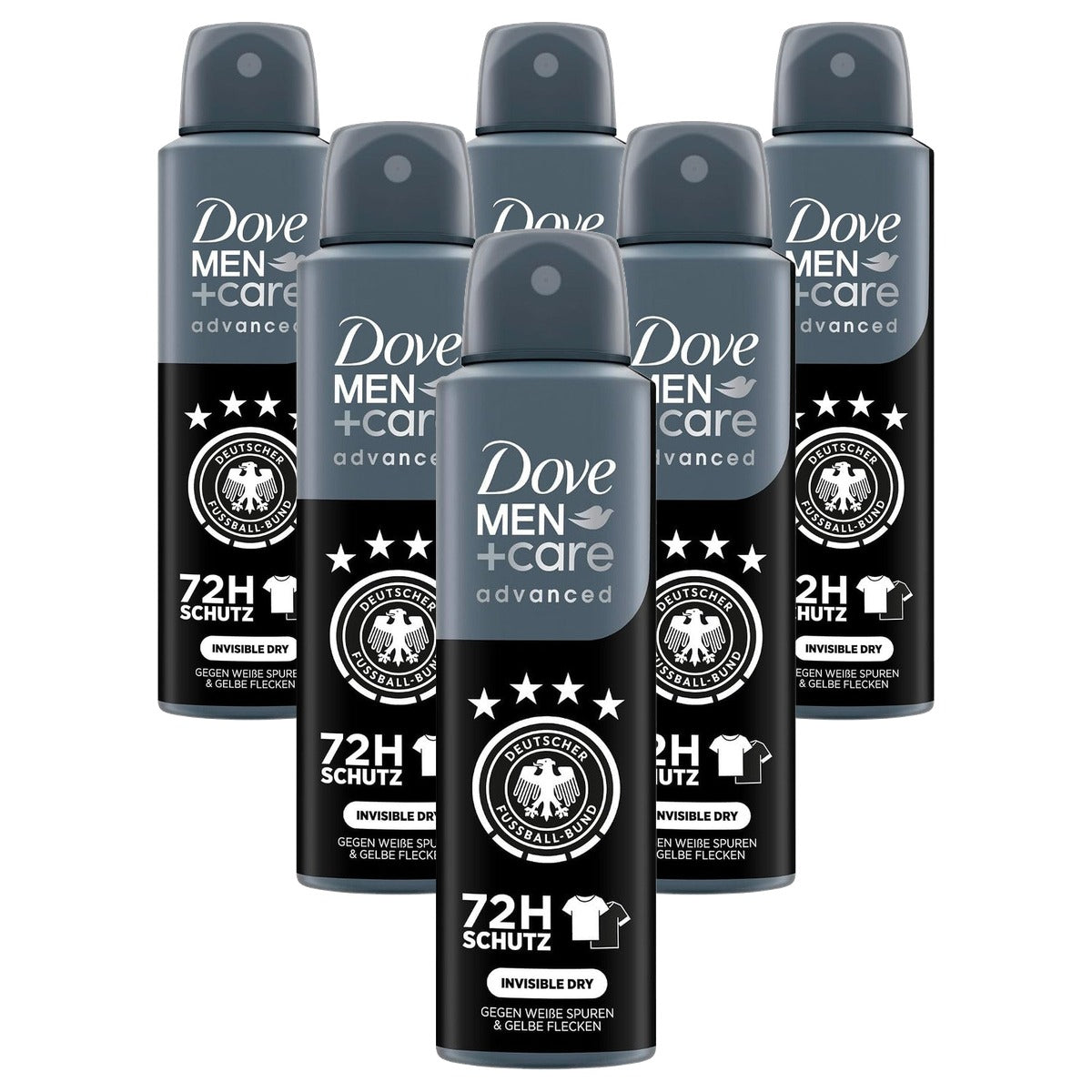 Dove MEN+care Advanced Invisible Dry Anti-Transpirant 6 x 150 ml - Voordeelverpakking