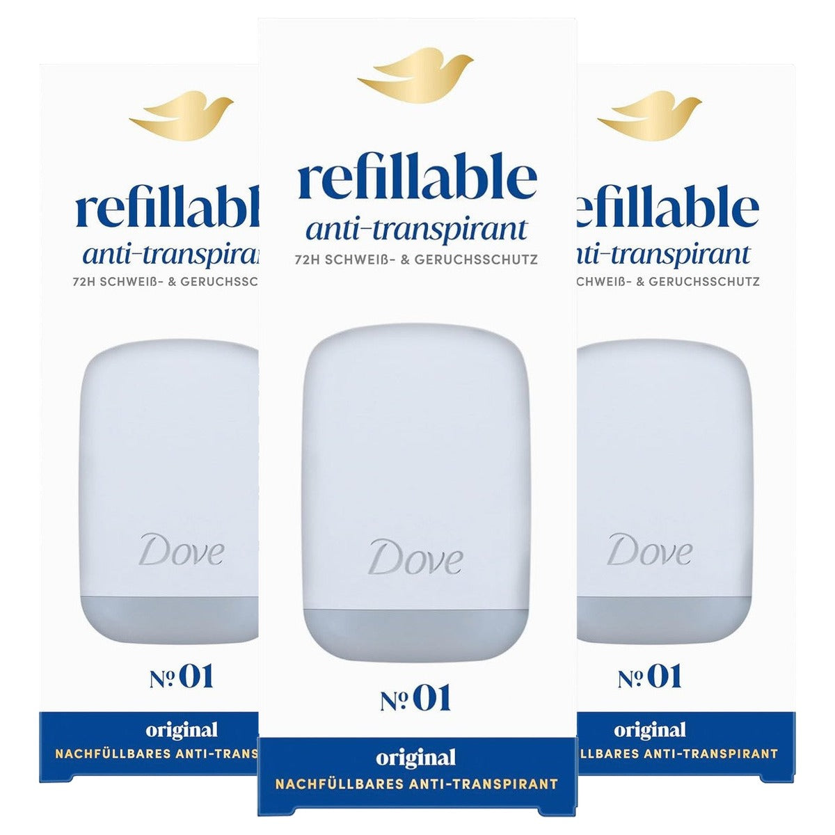 Dove Nr. 01 Original: 1 x starterset + navulling 3 x 35 ml - Voordeelverpakking