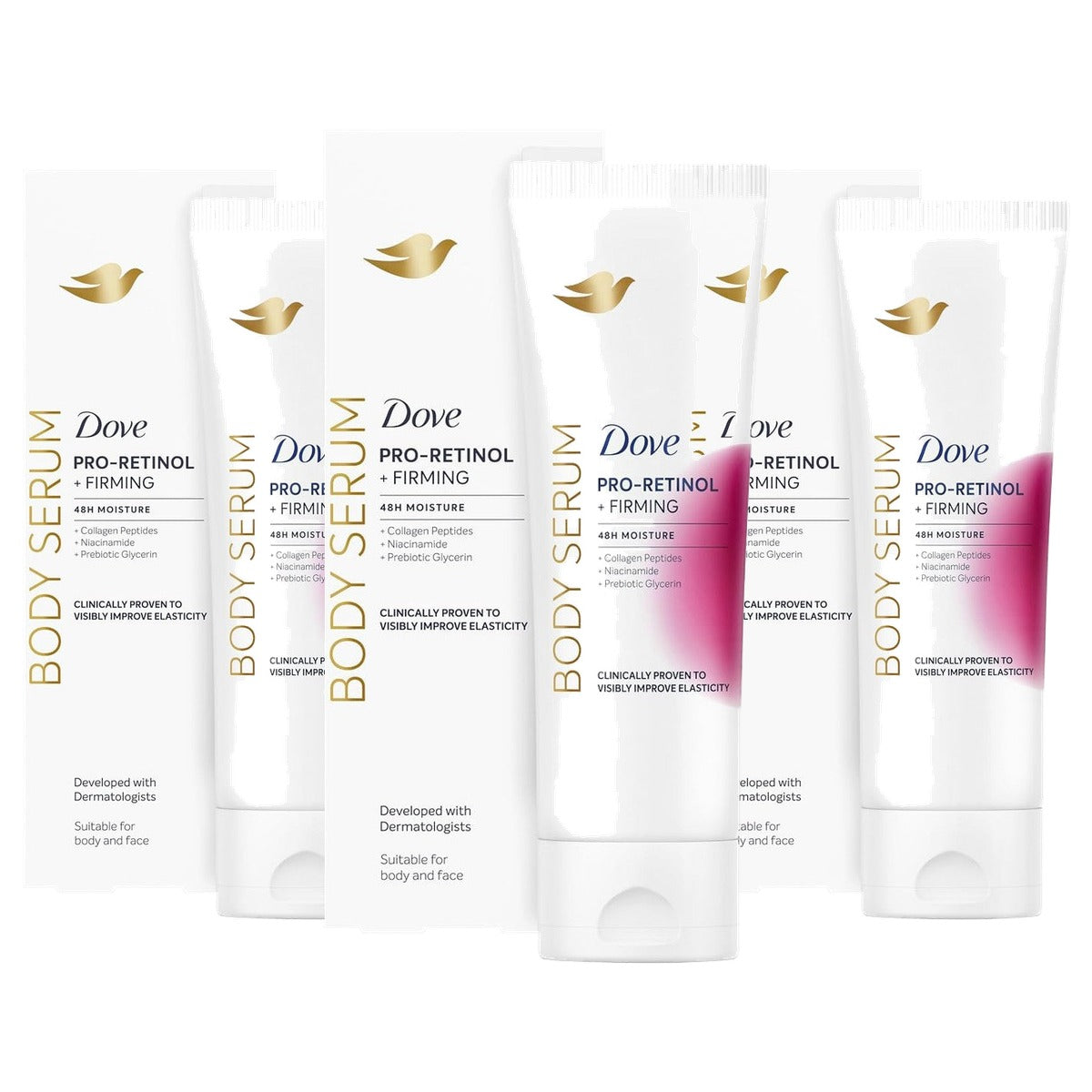 Dove Pro-Retinol Firming lichaamsserum 3 x 200 ml - Voordeelverpakking