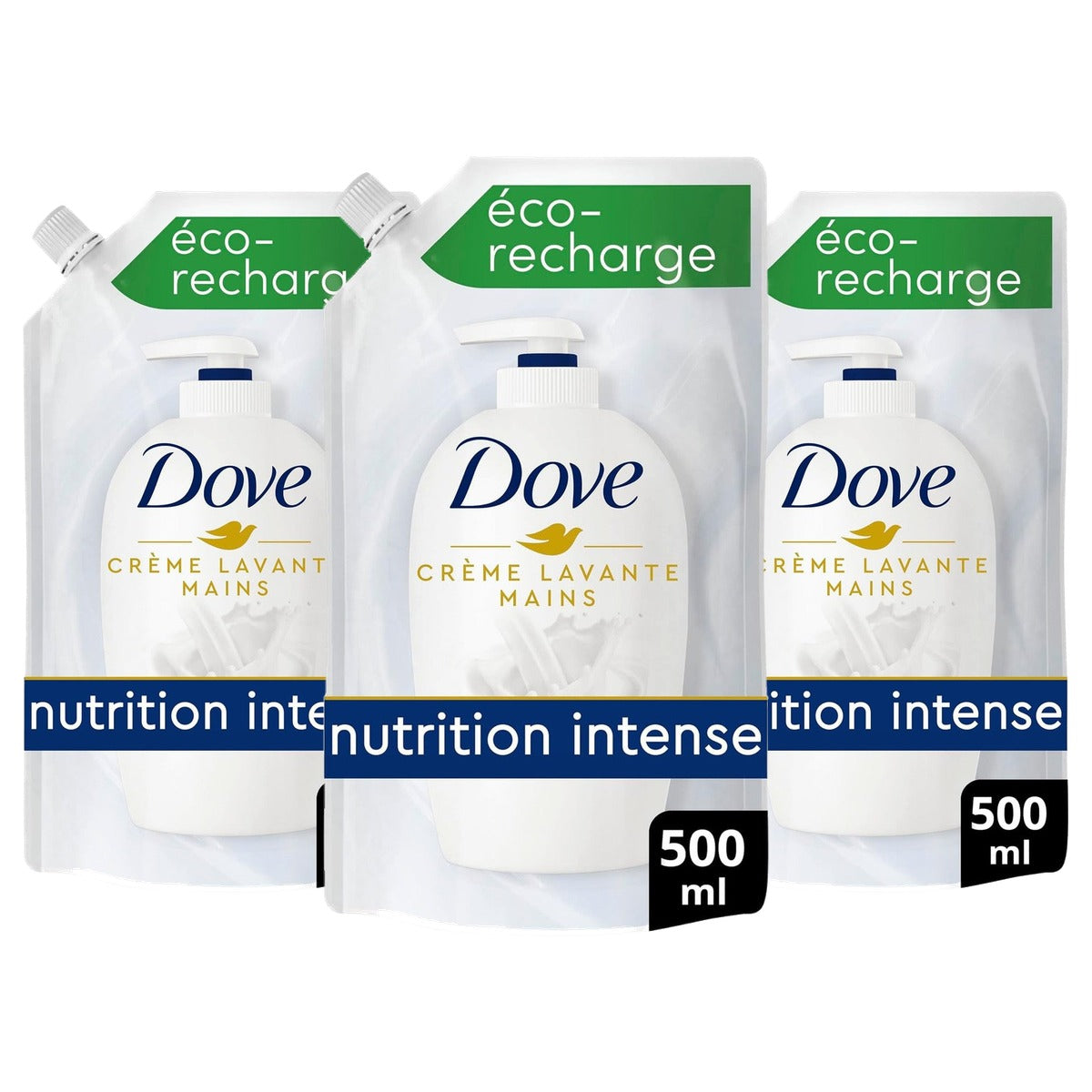 Dove Originele Vloeibare Handzeep Navulverpakking 3 x 500 ml - Voordeelverpakking