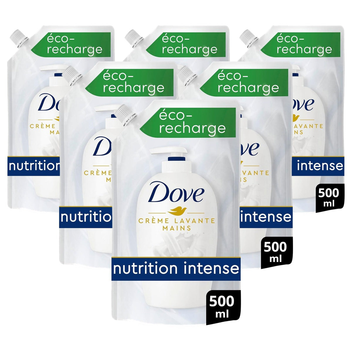 Dove Originele Vloeibare Handzeep Navulverpakking 6 x 500 ml - Voordeelverpakking