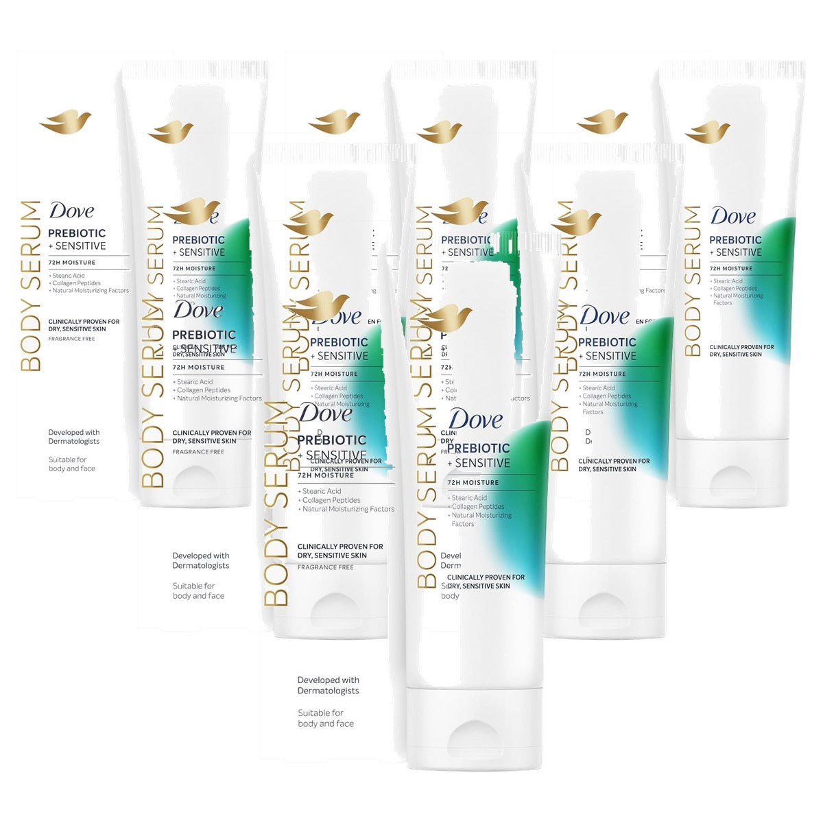 Dove Vochtserum Prebiotic Sensitive 6 x 200 ml - Voordeelverpakking