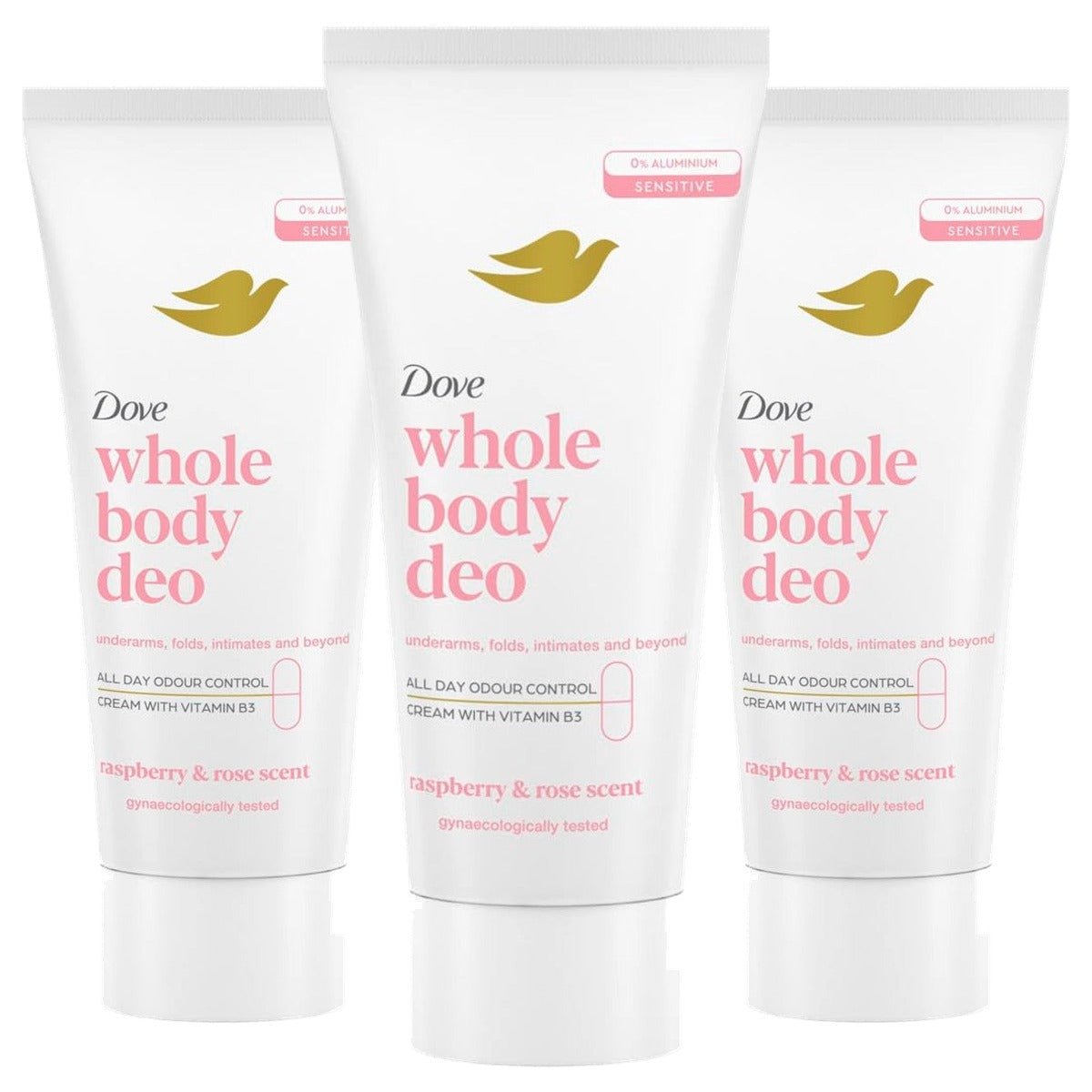 Dove Whole Body Deodorant Crème 3 x 75 ml - Voordeelverpakking