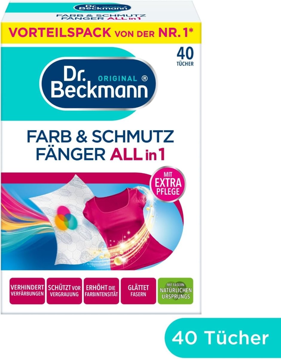Dr. Beckmann Color Catcher Kleurvanger Doekjes 3in1 40 stuks door Huishoudvoordeel nu bij Huishoudvoordeel