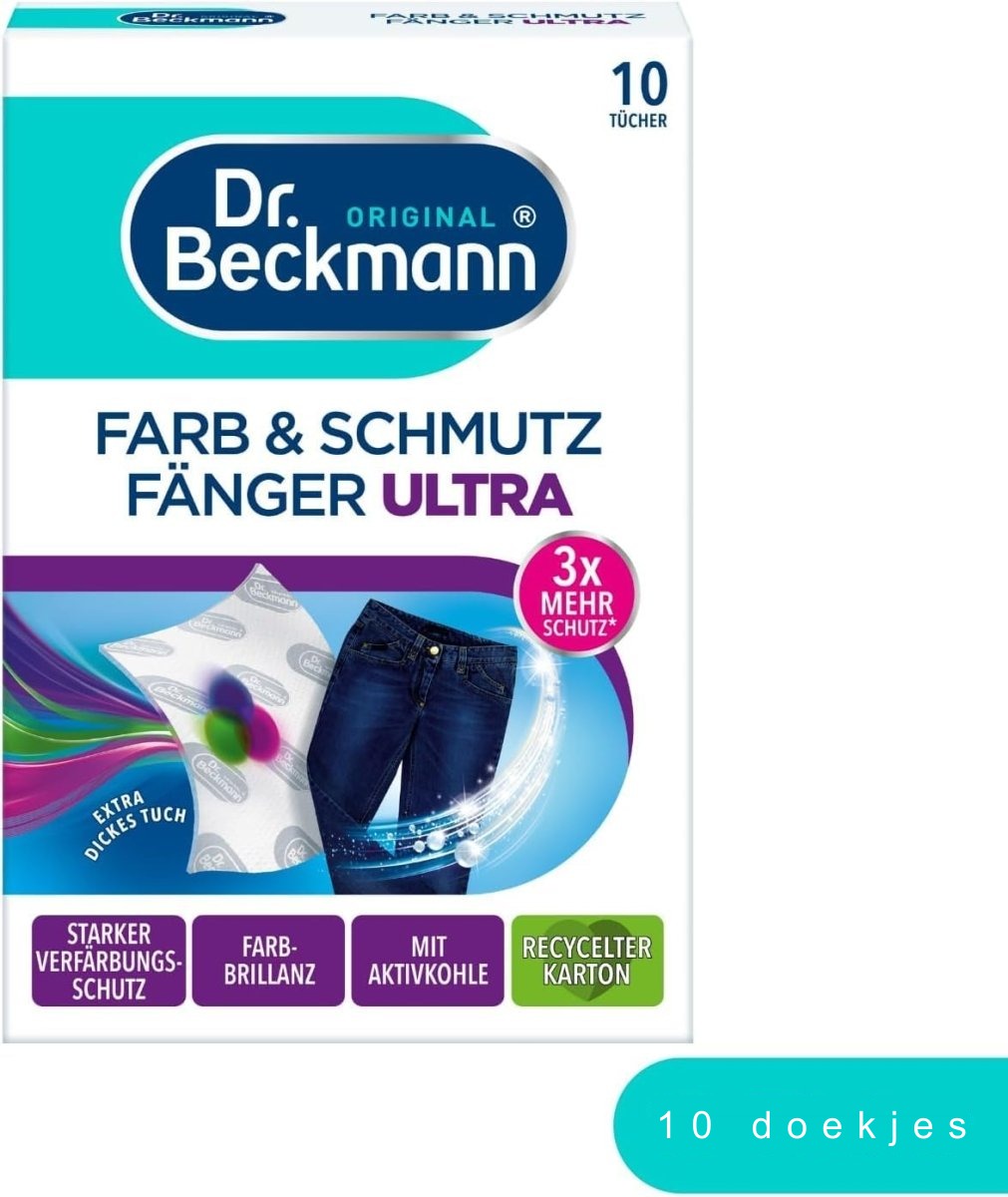 Dr. Beckmann Color Catcher Ultra Kleurvanger Doekjes Donkere Was 10 stuks