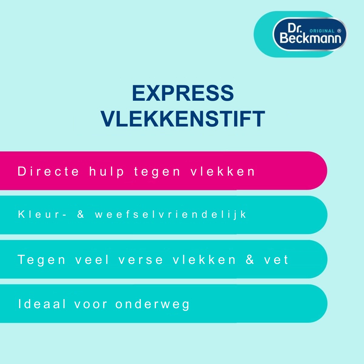 Dr. Beckmann eXpress Vlekkenstift Vlekverwijderaar 9 ml