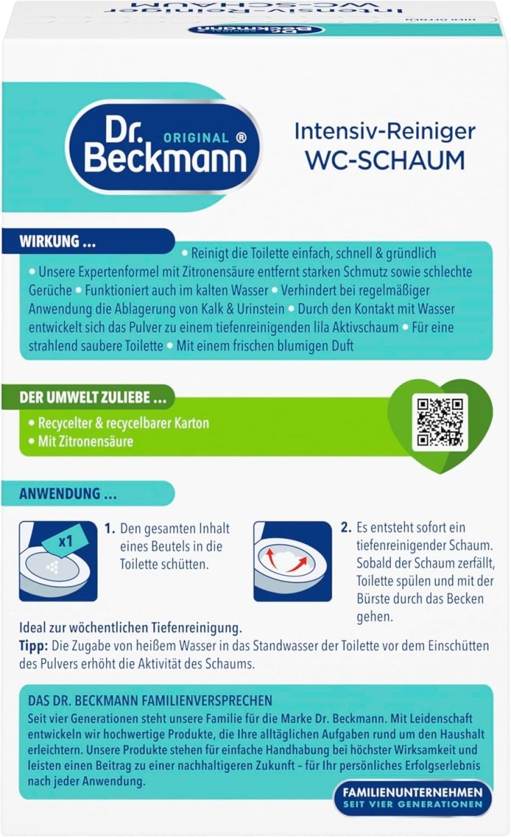Dr. Beckmann Intensief WC Reiniger Schuim Actieve Kool Floral Fresh 3 x 100 g door Huishoudvoordeel nu bij Huishoudvoordeel