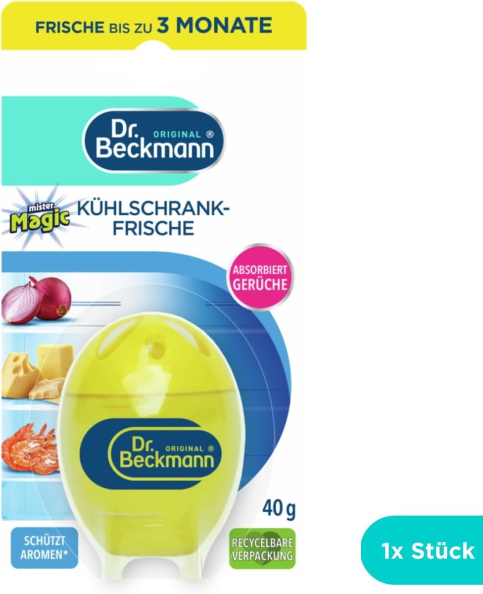 Dr. Beckmann Koelkastverfrisser Limoen 40 g door Huishoudvoordeel nu bij Huishoudvoordeel