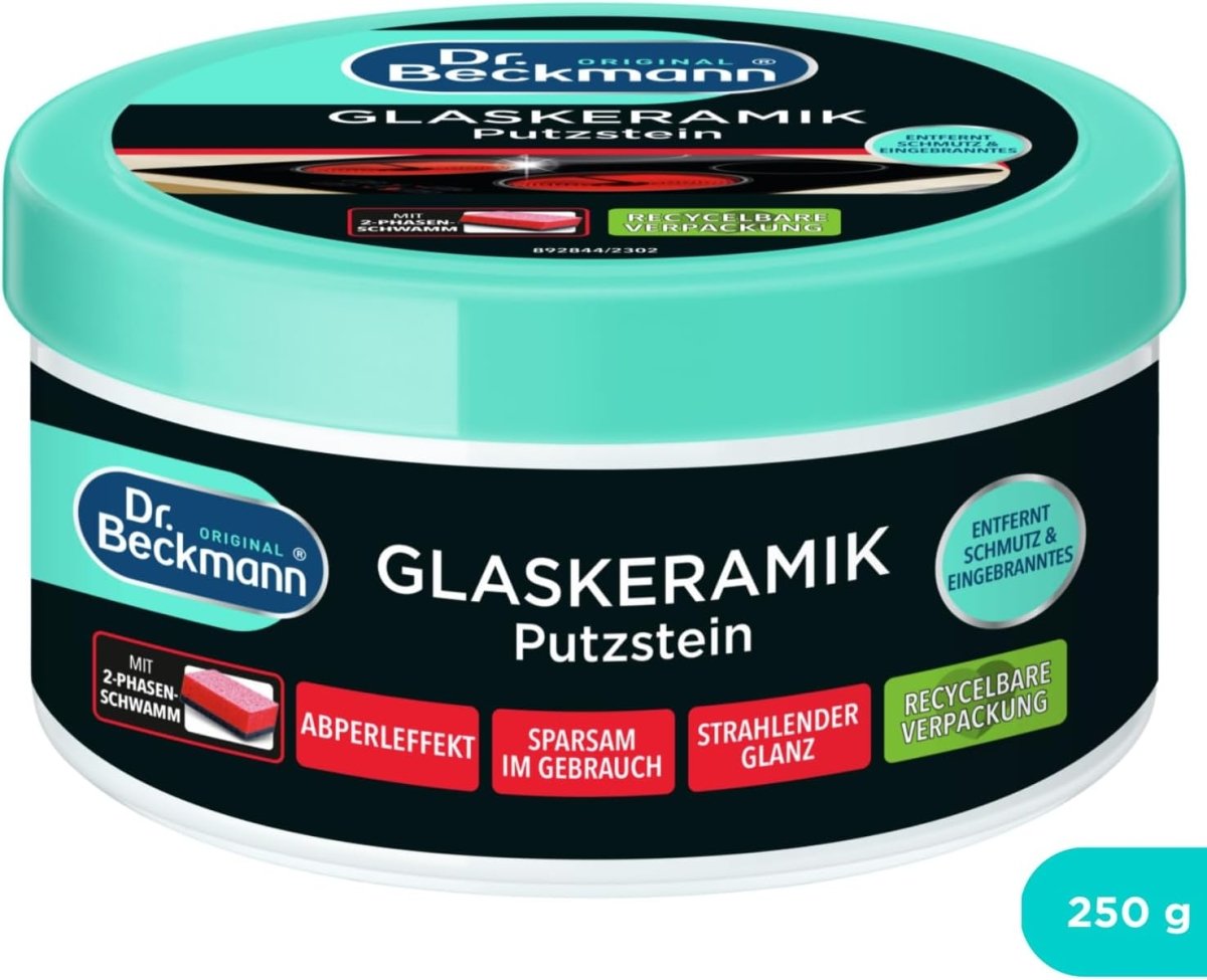 Dr. Beckmann Kookplaat Reiniger Glaskeramiek Reinigingssteen 250 g door Huishoudvoordeel nu bij Huishoudvoordeel