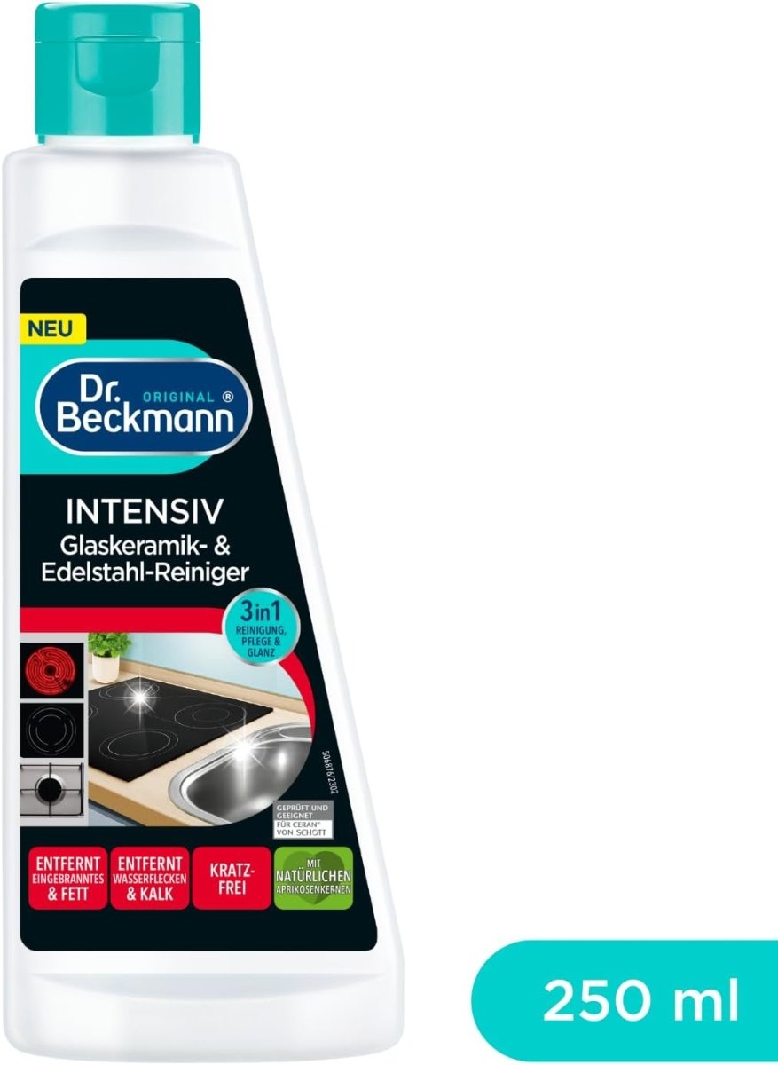 Dr. Beckmann Kookplaat Reiniger Glaskeramiek & RVS 250 ml door Huishoudvoordeel nu bij Huishoudvoordeel