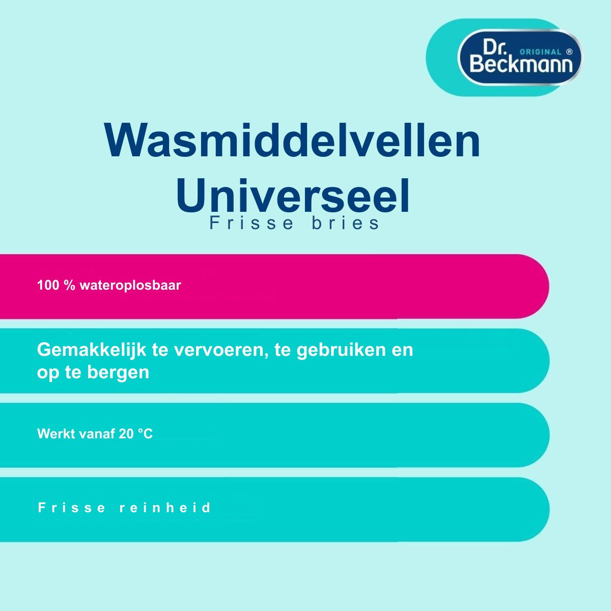 Dr. Beckmann Magic Leaves Universal Wasmiddelbladen 25 stuks