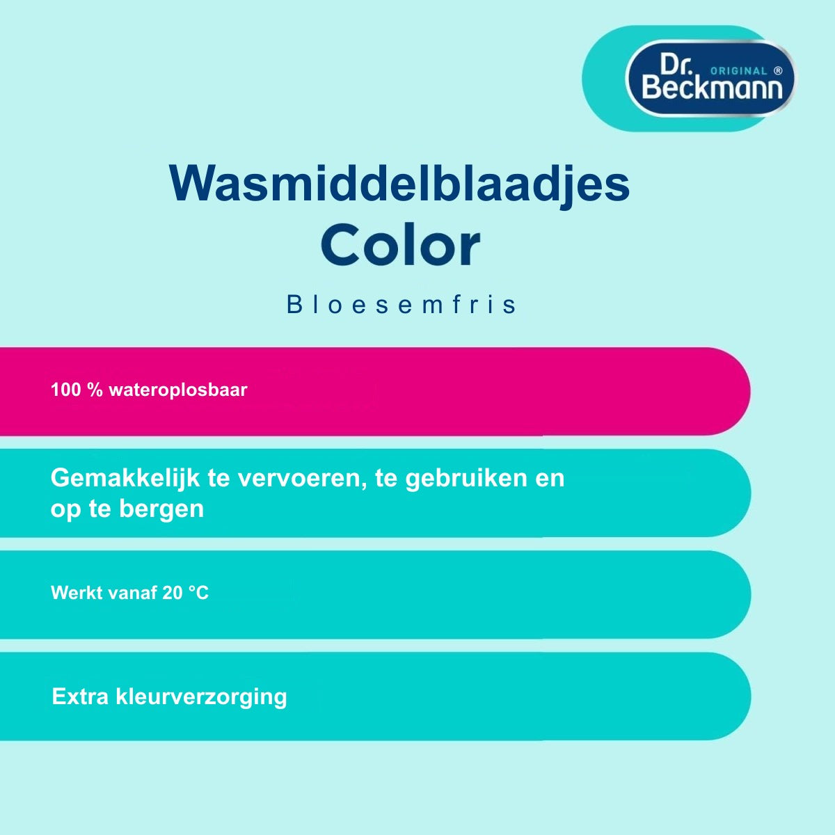 Dr. Beckmann Magic Leaves Universal Wasmiddelbladen 80 stuks