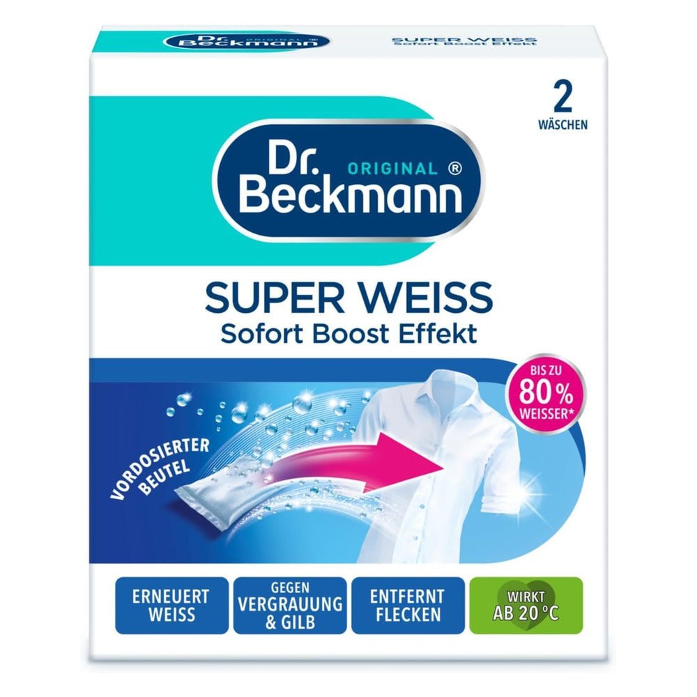 Dr. Beckmann Super Wit Witte Was Witmaker 2 x 40 g door Huishoudvoordeel nu bij Huishoudvoordeel