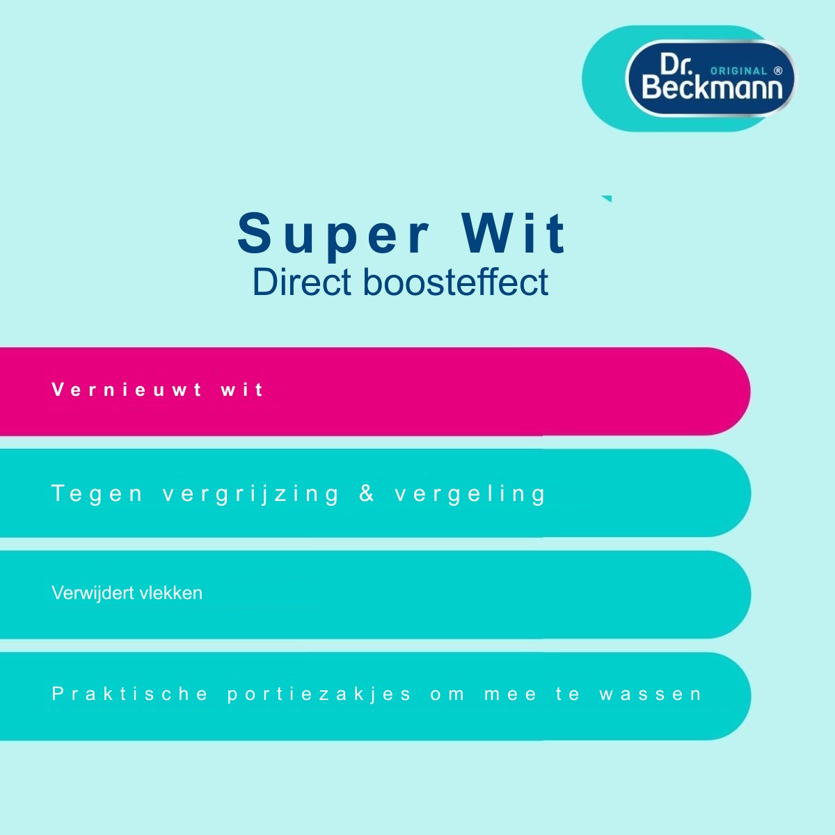 Dr. Beckmann Super Wit Witte Was Witmaker 2 x 40 g