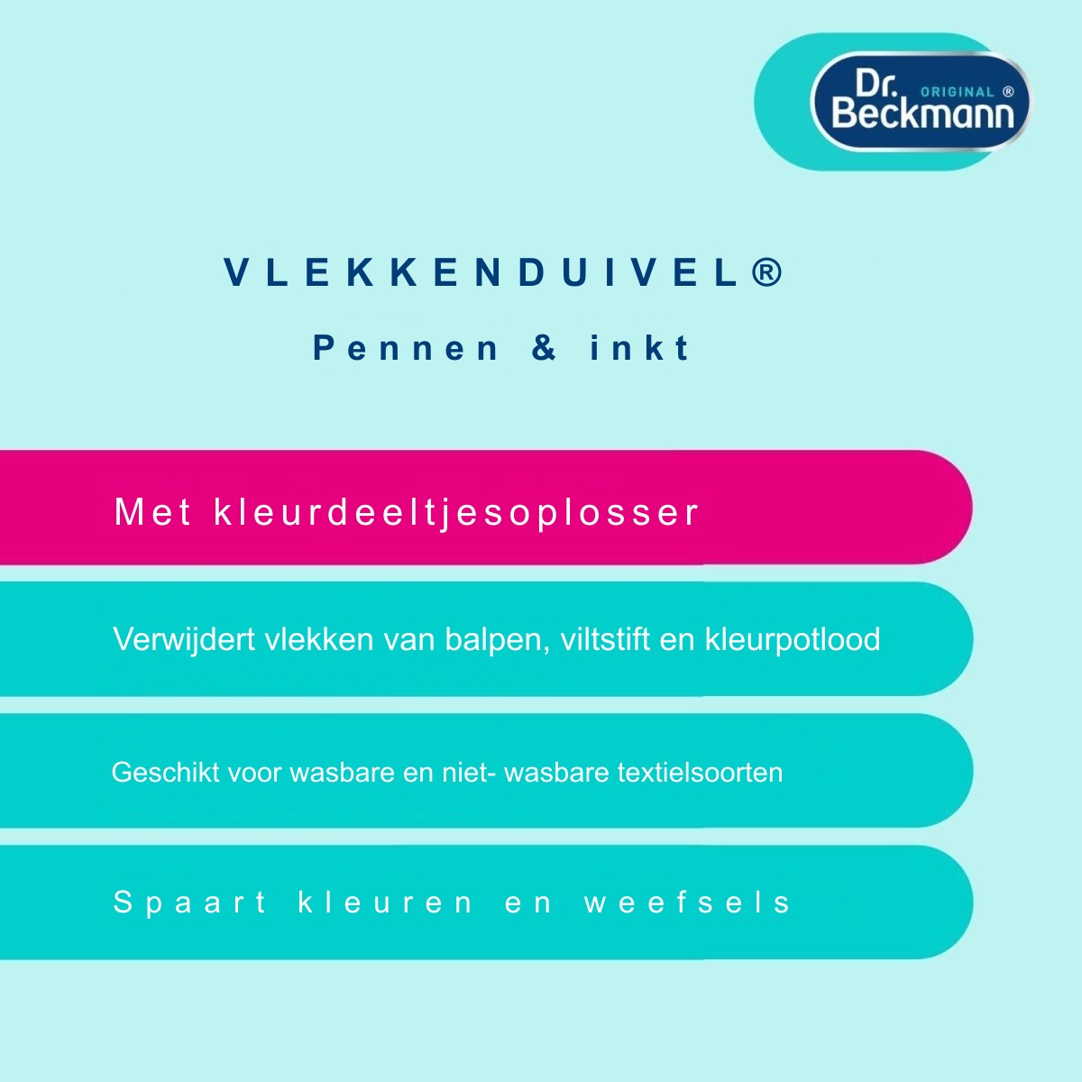 Dr. Beckmann Vlekkenverwijderaar Vlekkenduivel Pennen & Inkt 50 ml