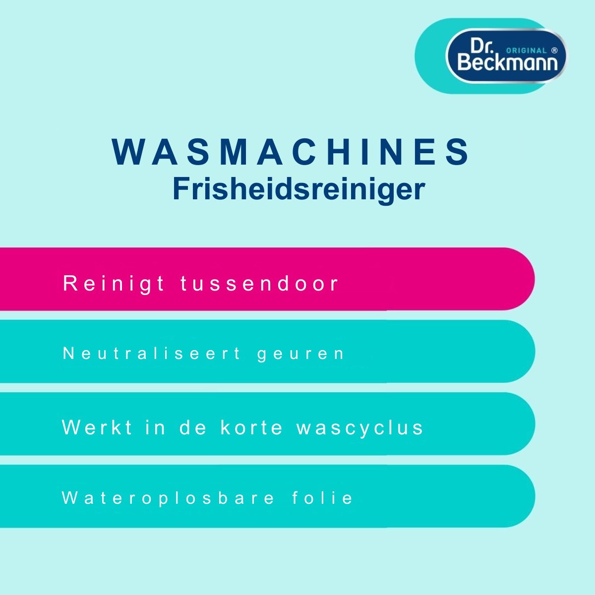 Dr. Beckmann Wasmachinereiniger Caps 3 x 20 g