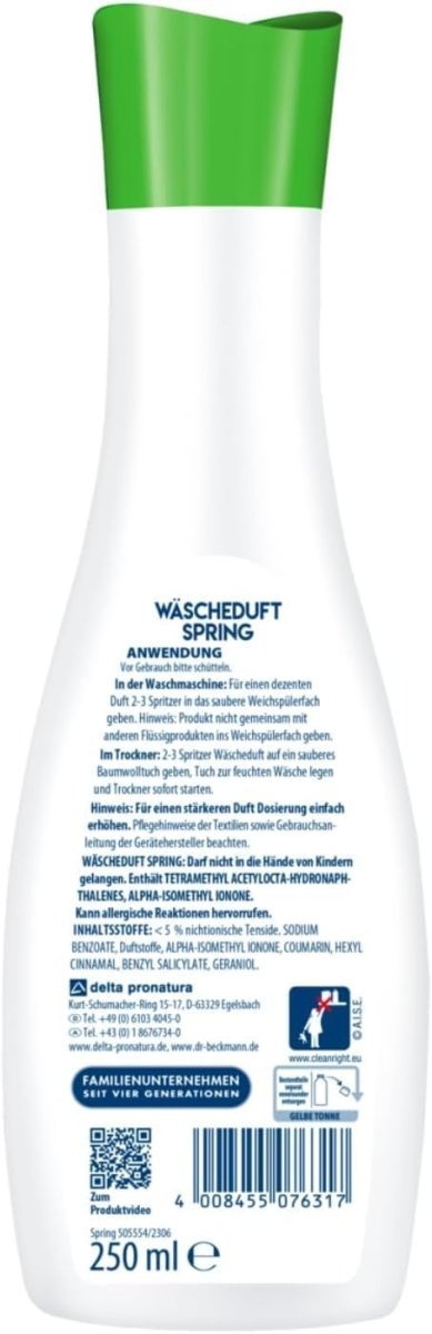 Dr. Beckmann Wasparfum Spring Wasgeur 250 ml door Huishoudvoordeel nu bij Huishoudvoordeel