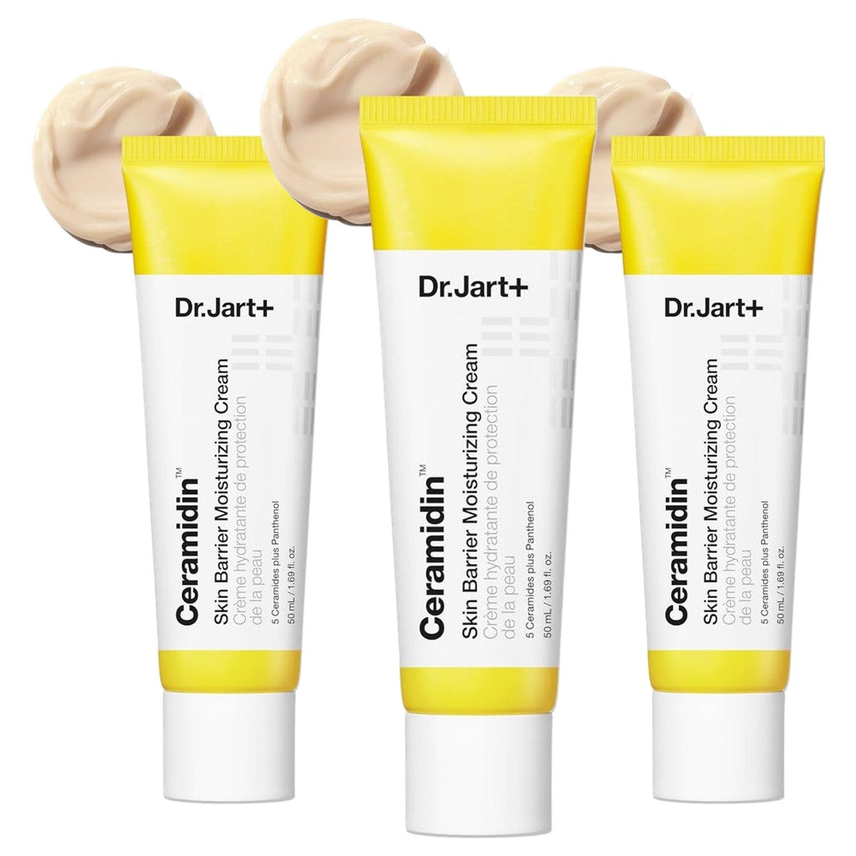 Dr. Jart+ Ceramidin Vochtinbrengende Crème voor Droge Huid 109 g - 3-pack