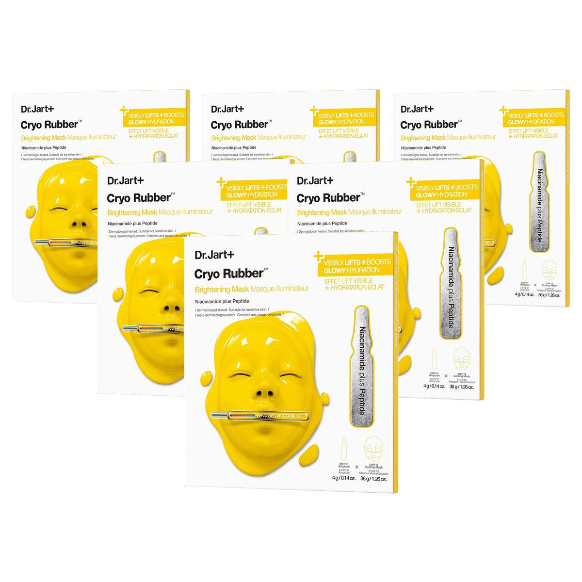 Dr. Jart+ Cryo Rubber Masker met Niacinamide en Vitamine C - 6-pack