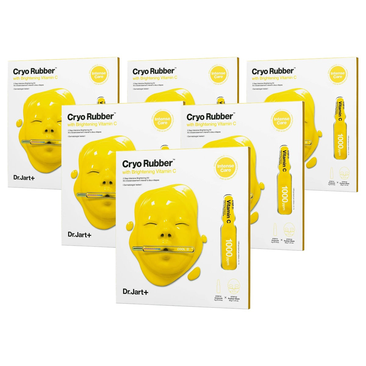 Dr. Jart+ Cryo Rubber Vitamine C Oplichtend Gezichtsmasker - 6-pack