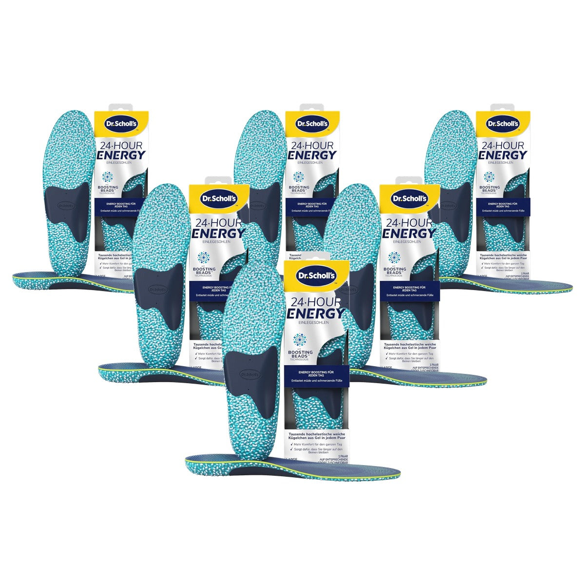 Dr. Scholl's 24-uurs Energy inlegzolen - 6-pack