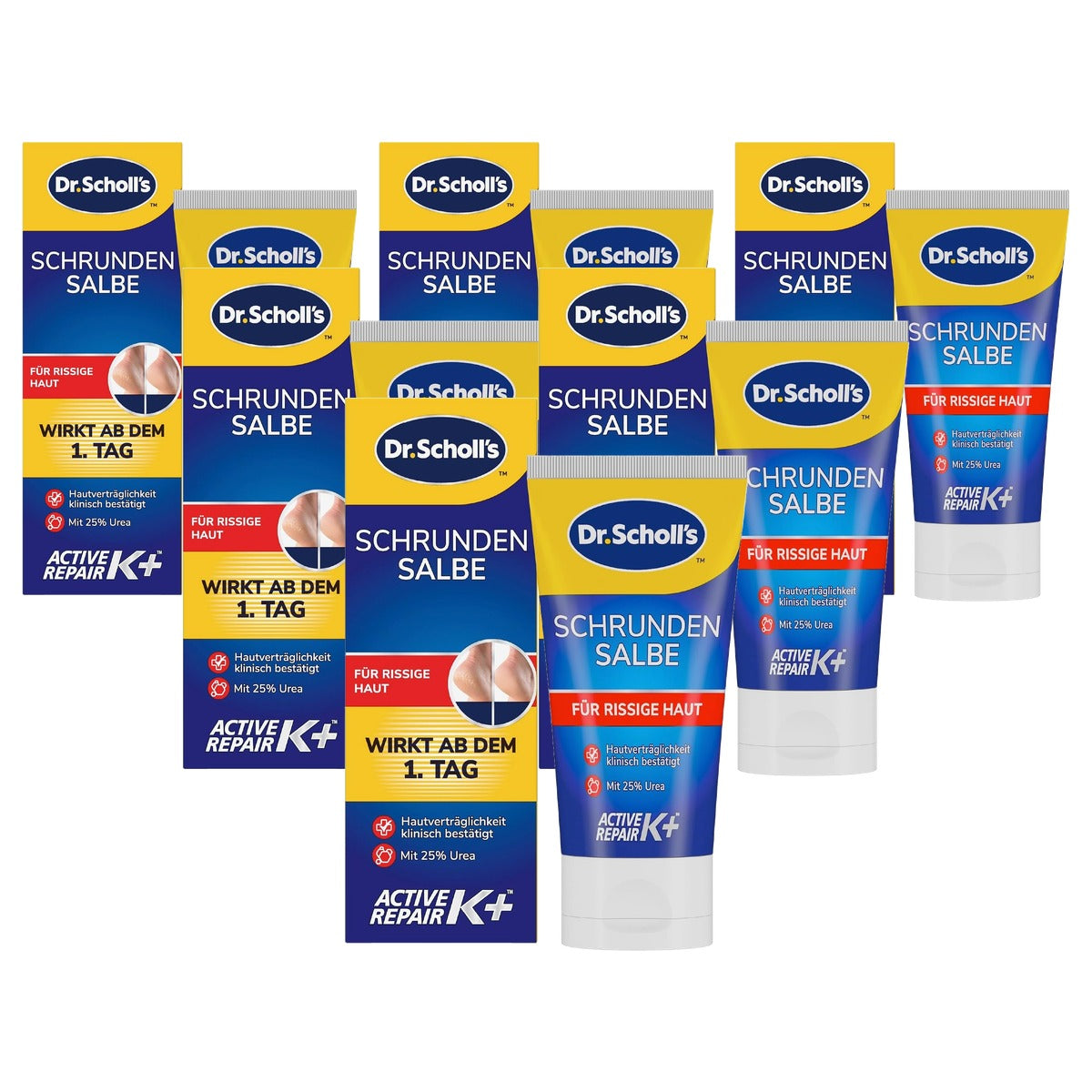 Dr. Scholl's Kloofzalf Active Repair K+ 6 x 60 ml - Voordeelverpakking