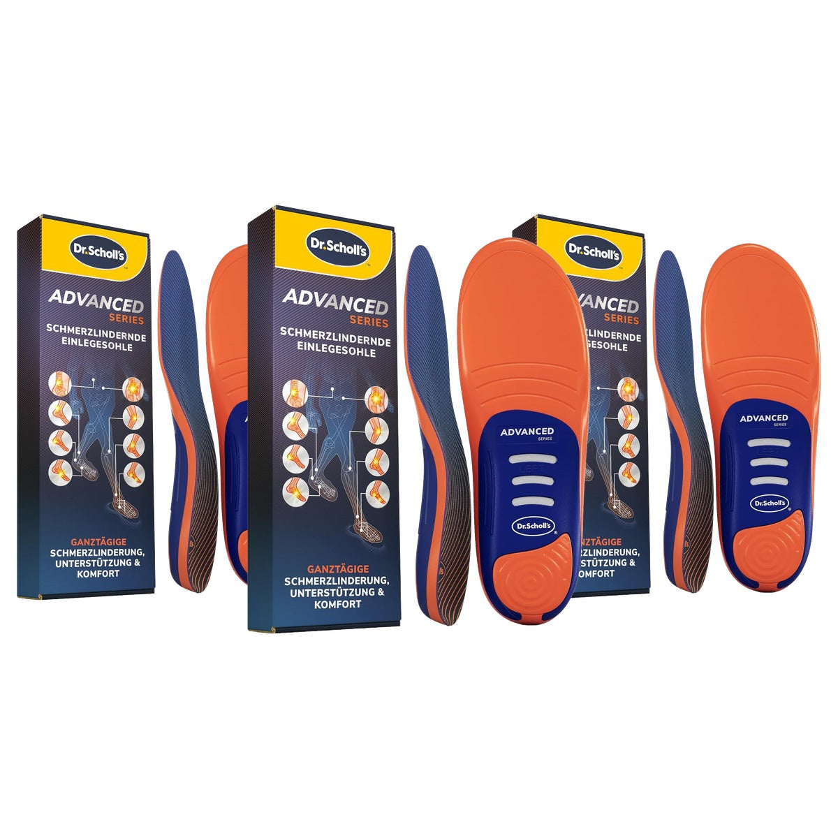 Dr. Scholl's Advanced Relief inlegzolen - 3-pack