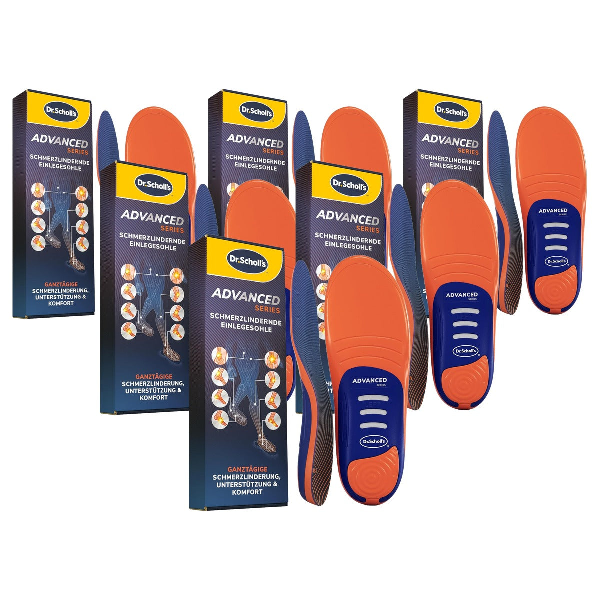 Dr. Scholl's Advanced Relief inlegzolen - 6-pack