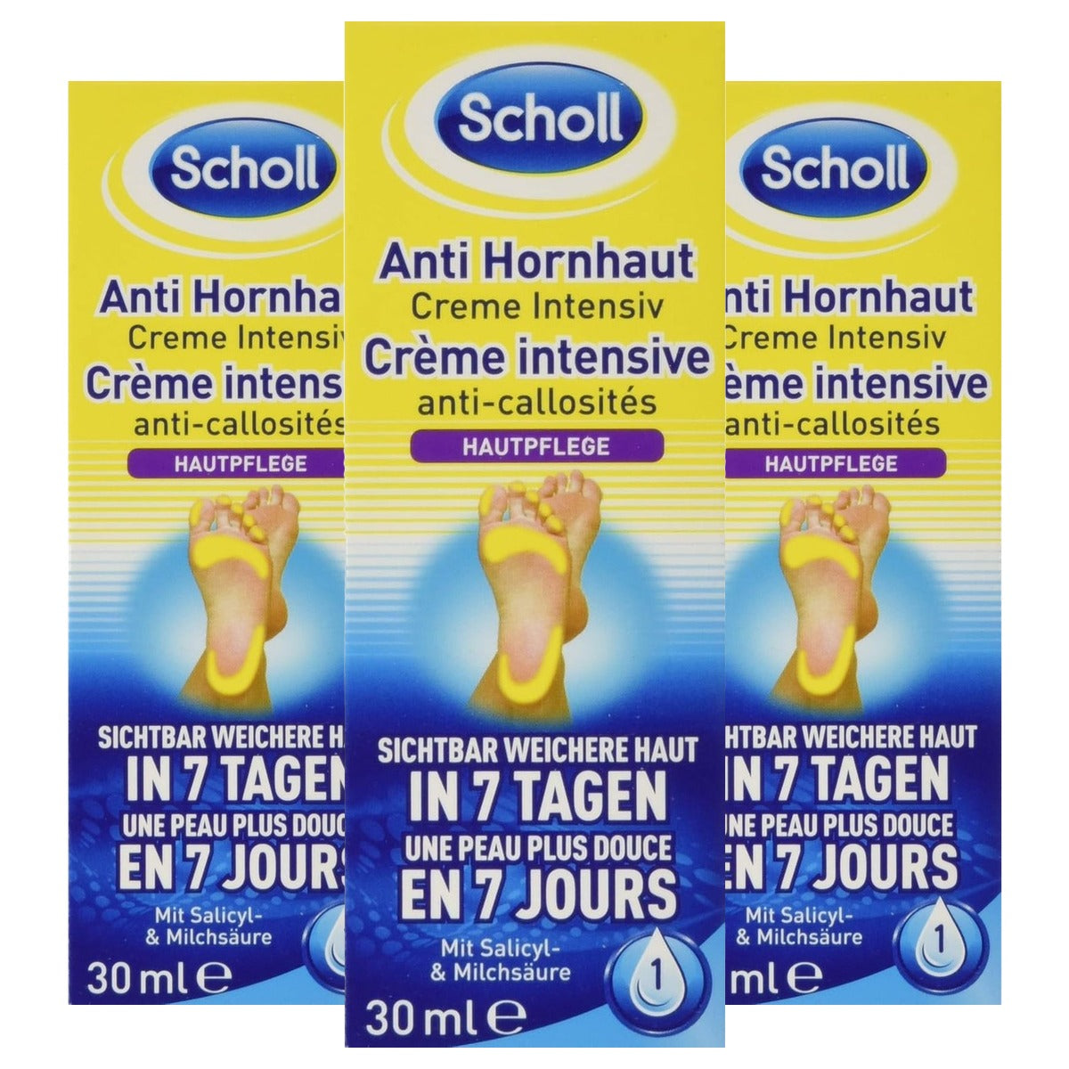 Dr. Scholl's Anti-eeltcrème 3 x 30 ml - Voordeelverpakking