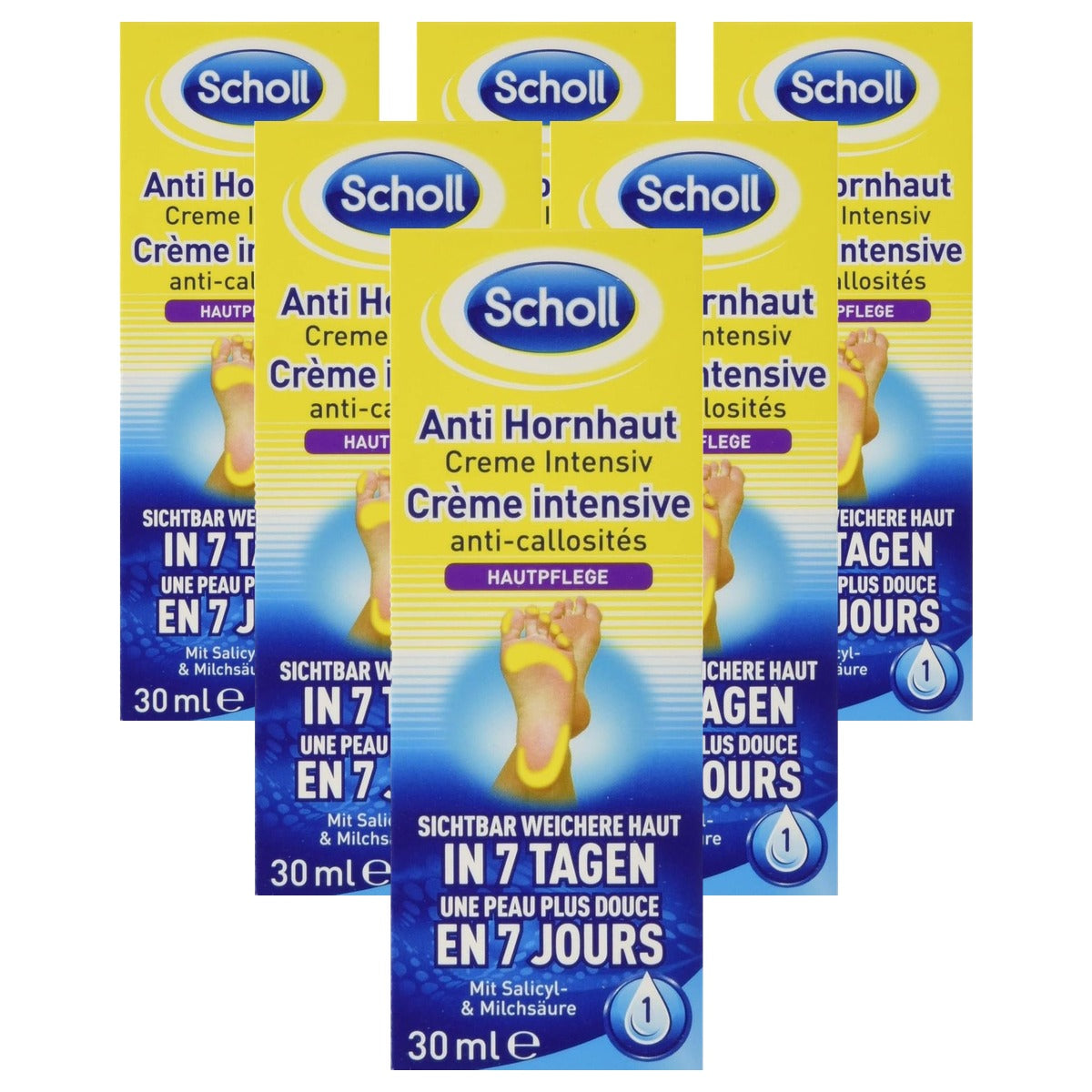 Dr. Scholl's Anti-eeltcrème 6 x 30 ml - Voordeelverpakking