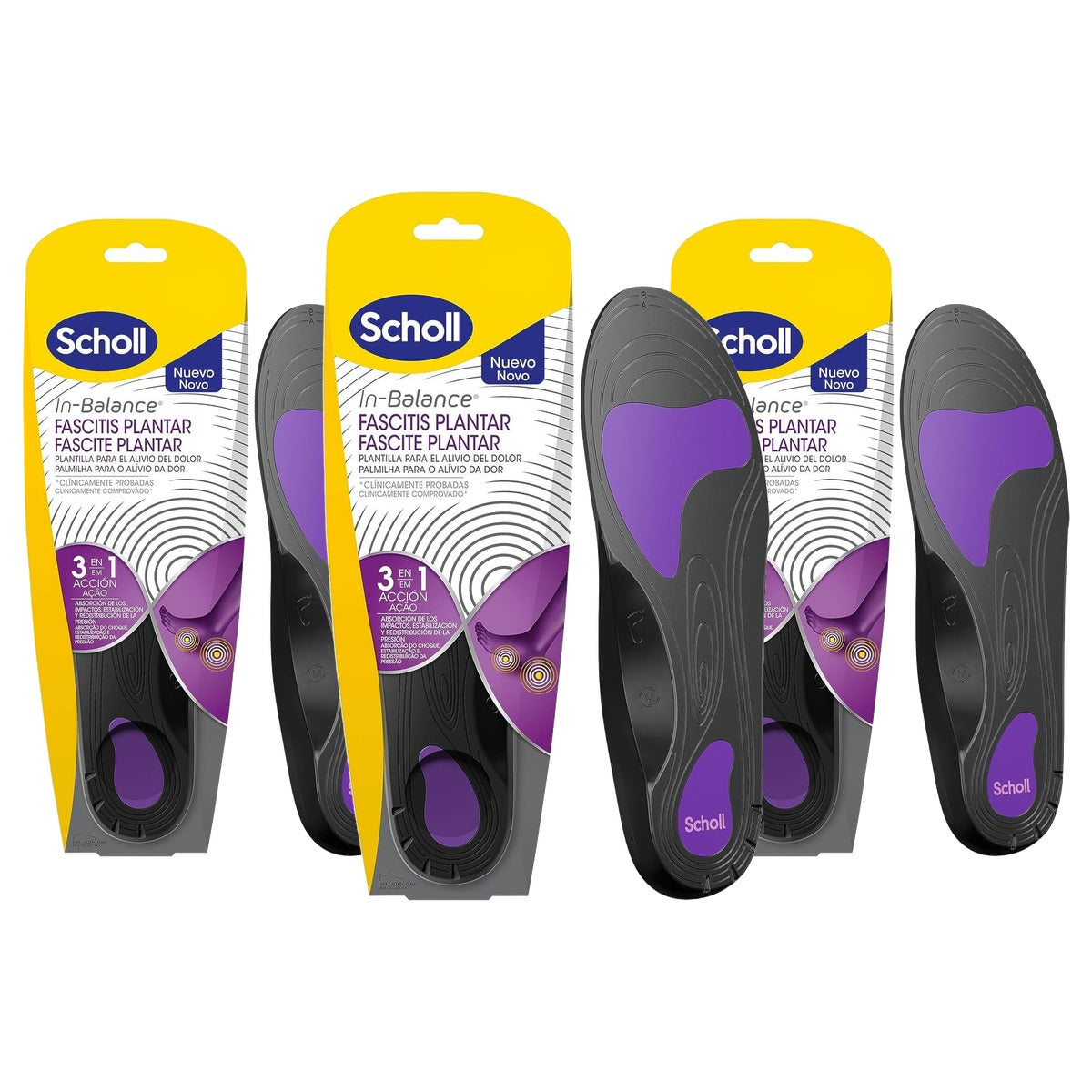 Dr. Scholl's pijnverlichtende inlegzolen - 3-pack
