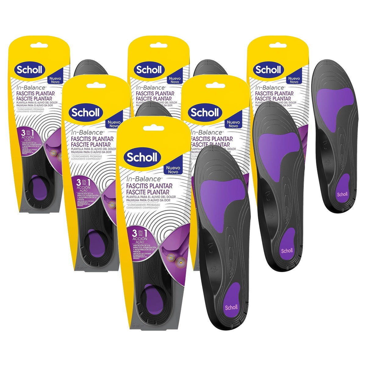 Dr. Scholl's pijnverlichtende inlegzolen - 6-pack