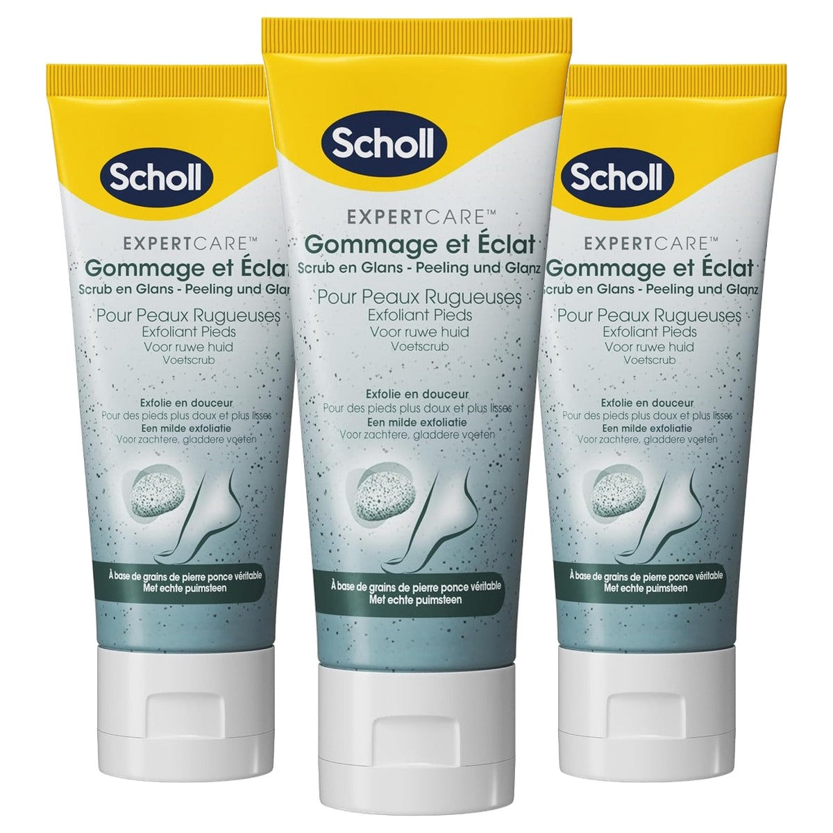 Dr. Scholl's Crème-peeling 3 x 75 ml - Voordeelverpakking
