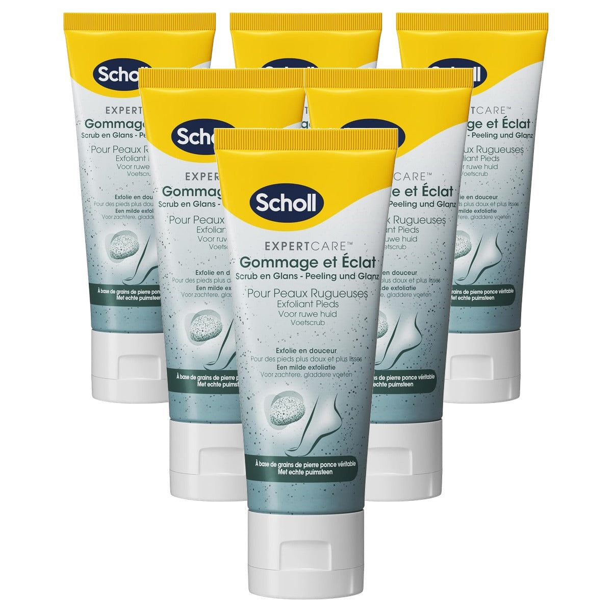 Dr. Scholl's Crème-peeling 6 x 75 ml - Voordeelverpakking