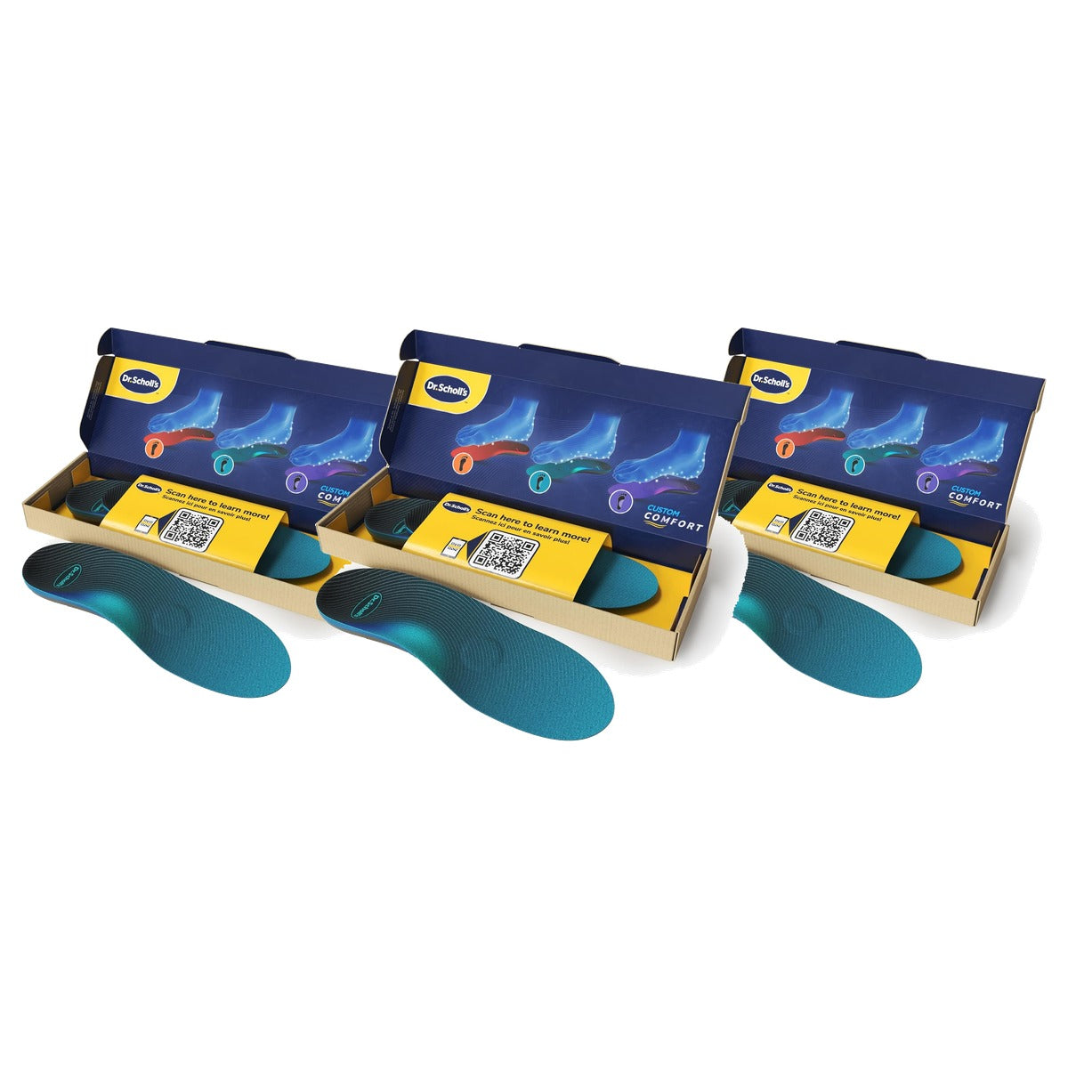 Dr. Scholl's Custom Comfort inlegzolen - 3-pack
