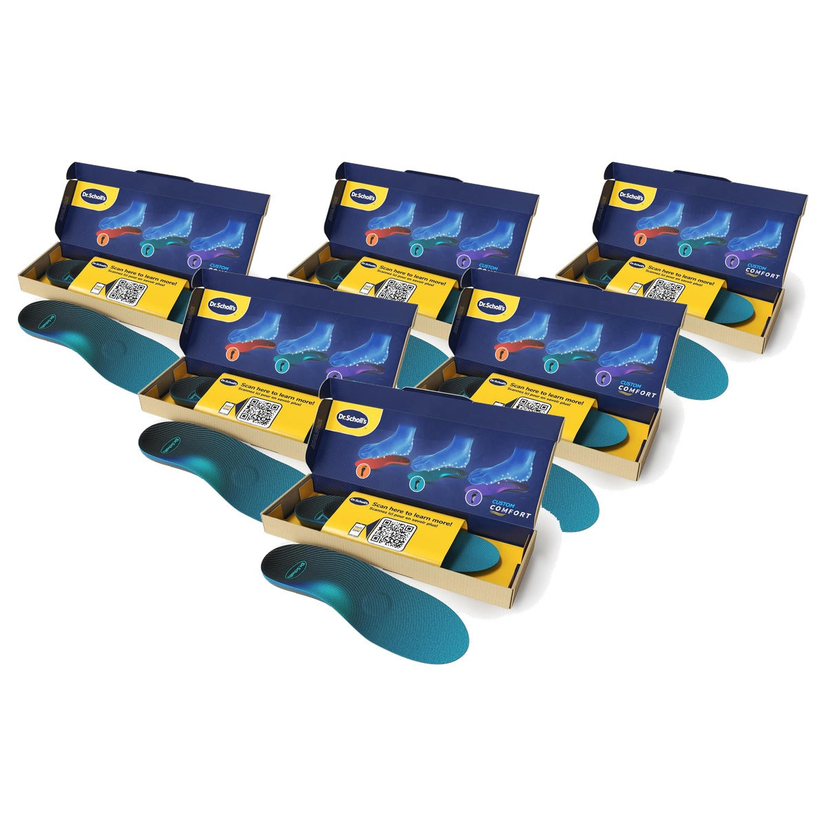 Dr. Scholl's Custom Comfort inlegzolen - 6-pack