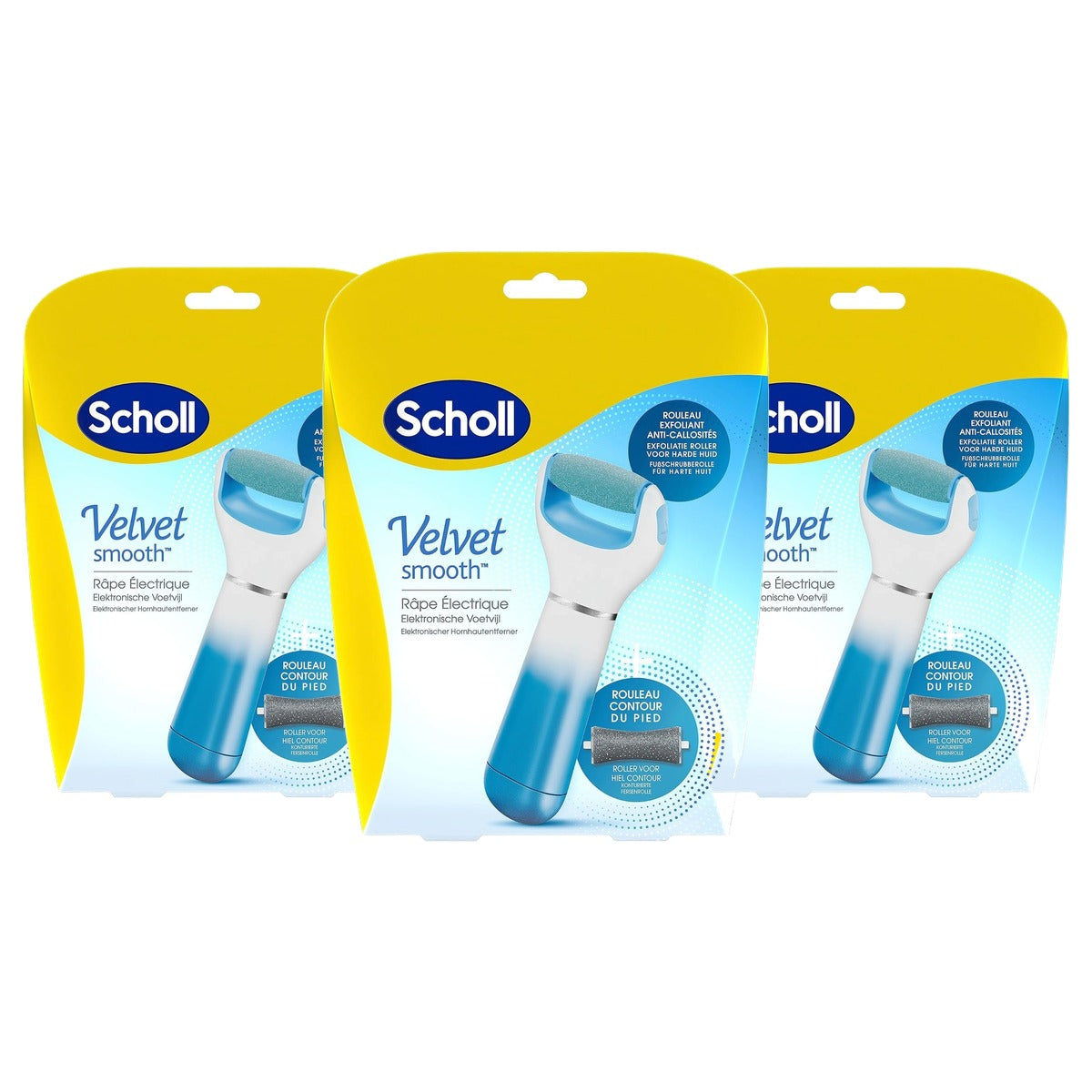 Dr. Scholl's Expert Care elektrische eeltverwijderaar 3 x 1 stuk - Voordeelverpakking