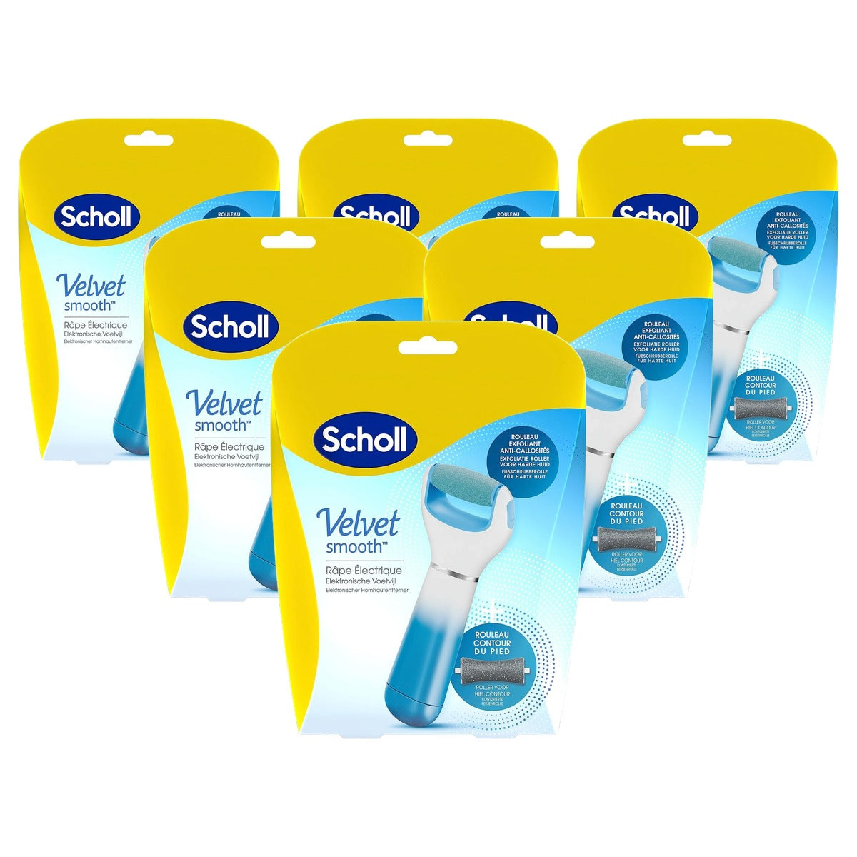 Dr. Scholl's Expert Care elektrische eeltverwijderaar 6 x 1 stuk - Voordeelverpakking
