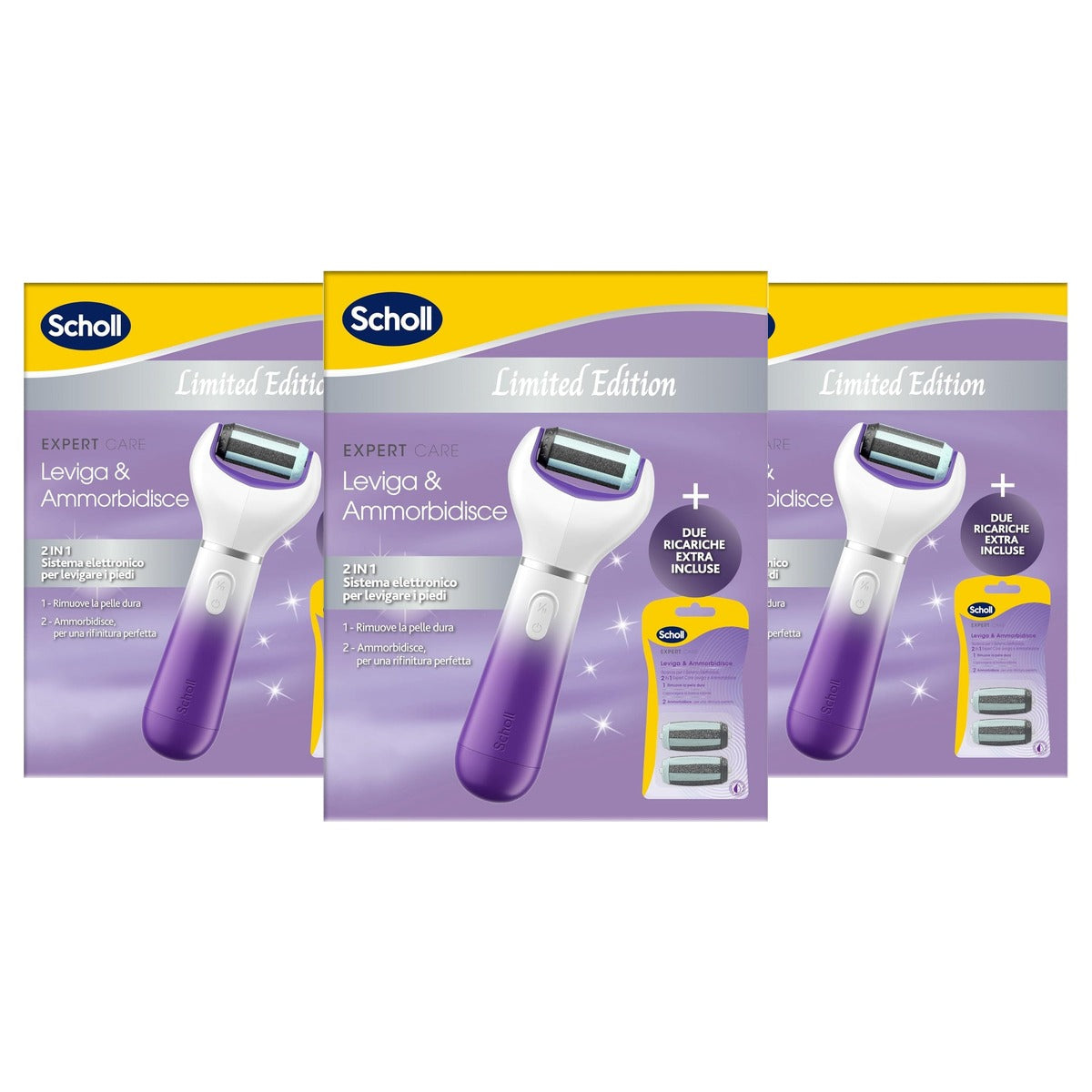 Dr. Scholl's ExpertCare 2-in-1 Limited Edition met 3 koppen - 3-pack