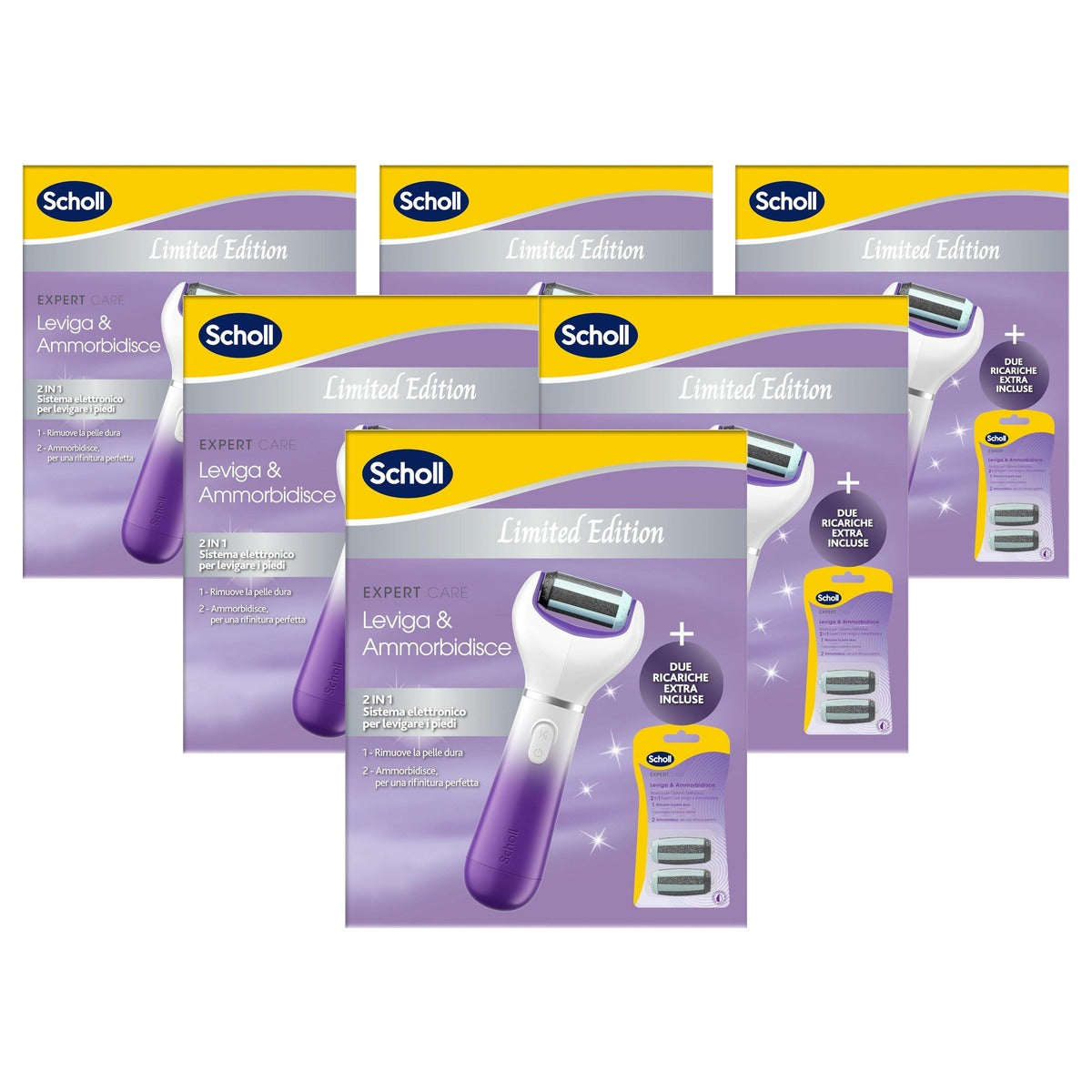 Dr. Scholl's ExpertCare 2-in-1 Limited Edition met 3 koppen - 6-pack