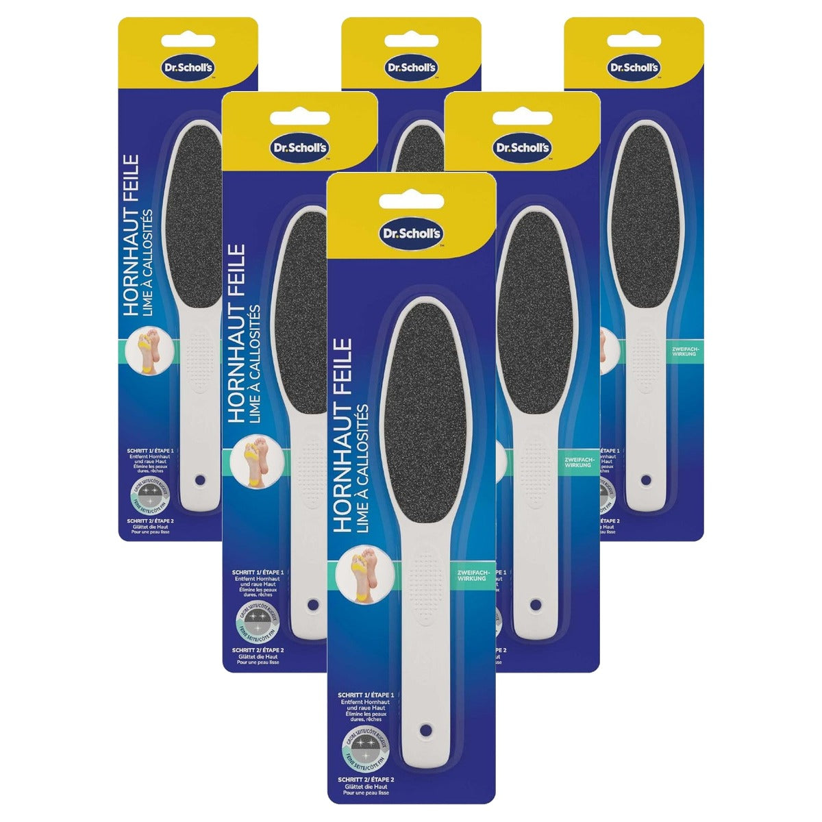 Dr. Scholl's ExpertCare eeltvijl voor voeten - 6-pack