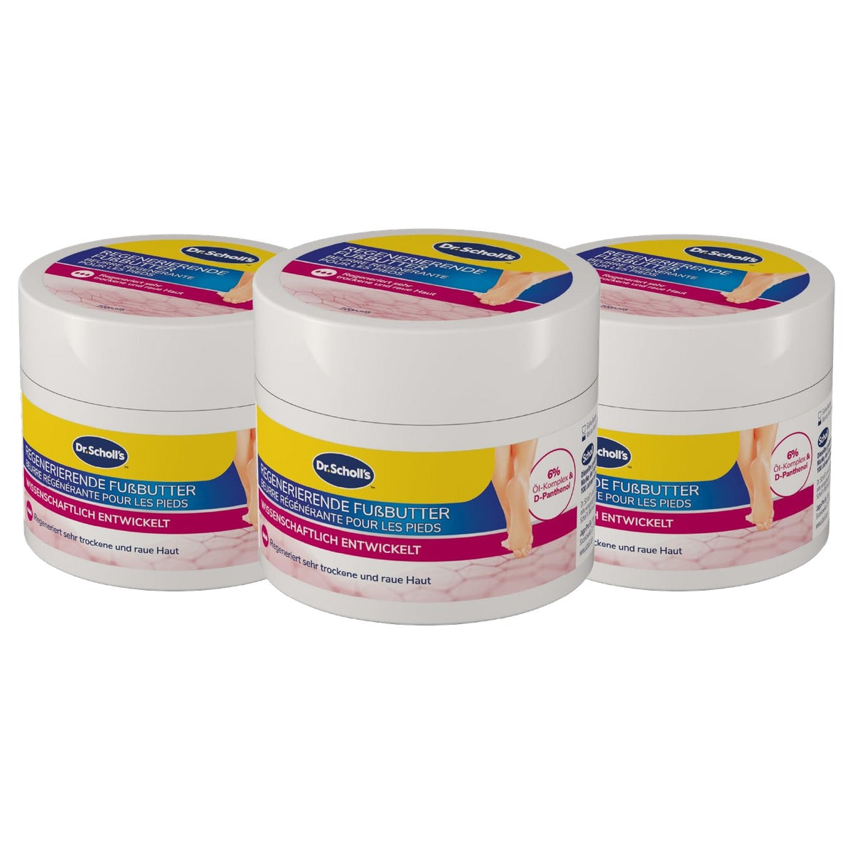 Dr. Scholl's Expertcare regenererende voetboter 3 x 150 ml - Voordeelverpakking