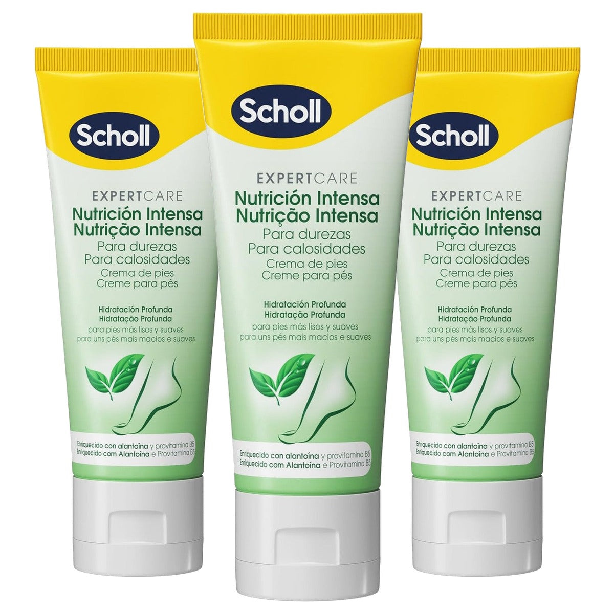 Dr. Scholl's ExpertCare Voetcrème Intensieve Voeding 3 x 75 ml - Voordeelverpakking