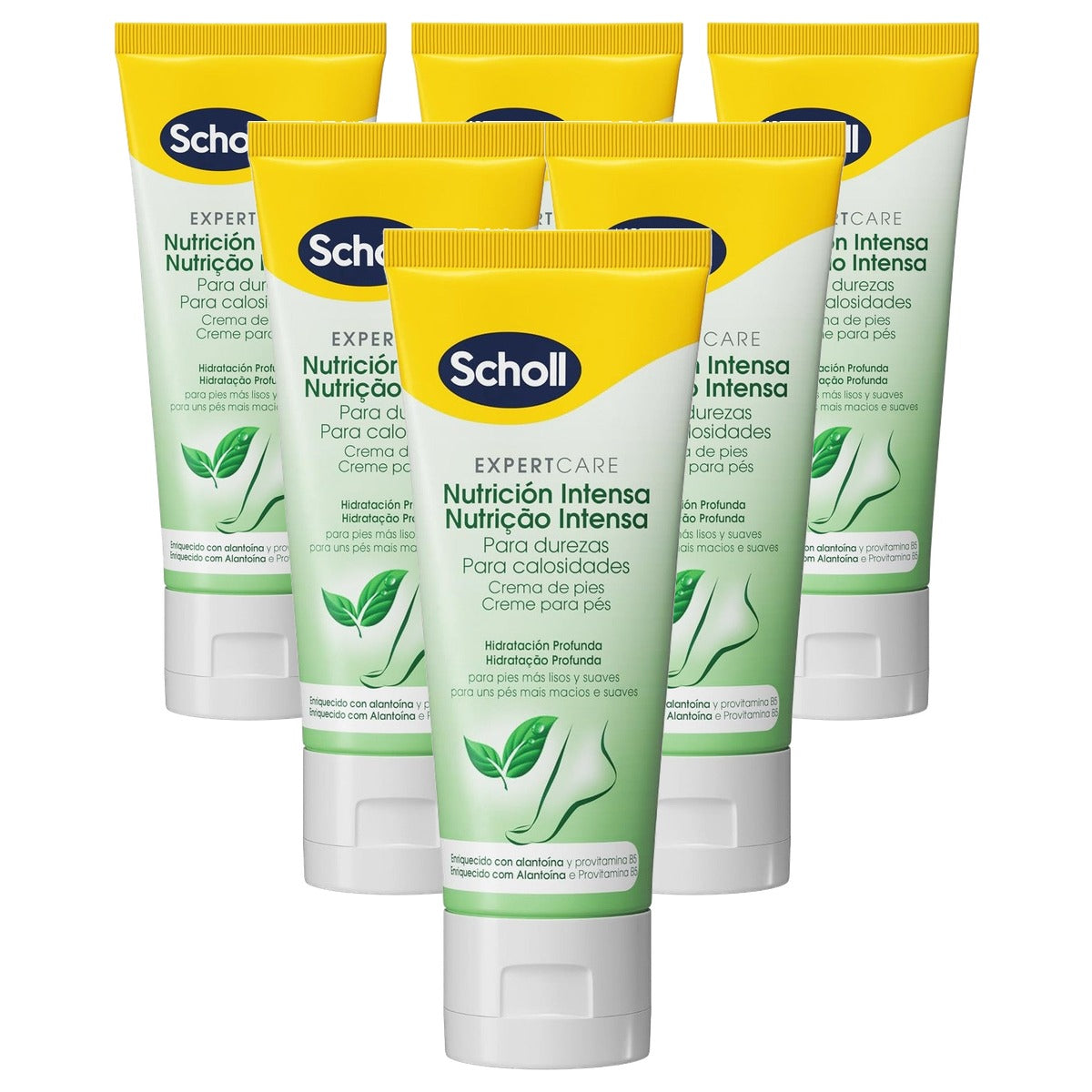 Dr. Scholl's ExpertCare Voetcrème Intensieve Voeding 6 x 75 ml - Voordeelverpakking