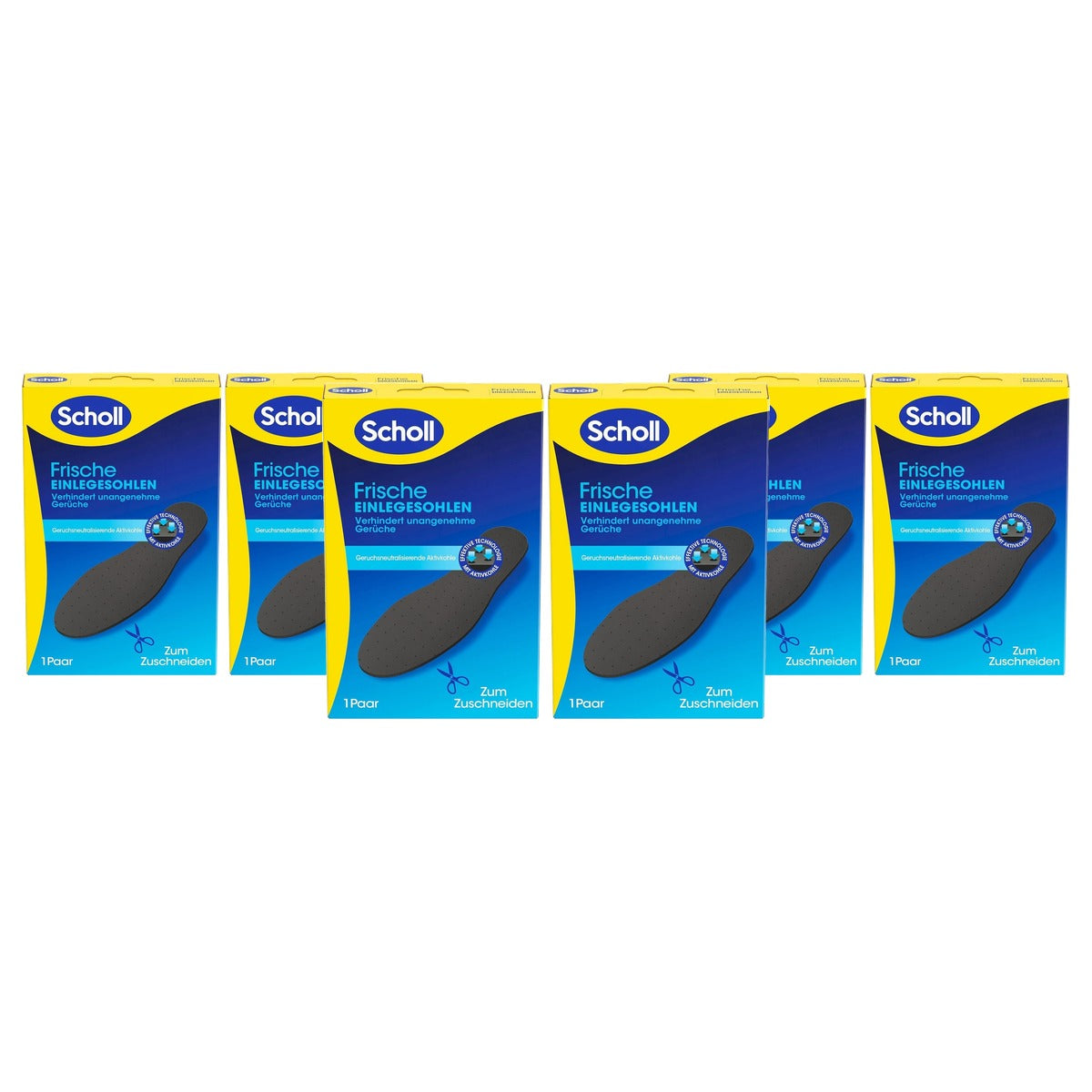 Dr. Scholl's Fresh inlegzolen 36-46 1 paar zwart - 3-pack