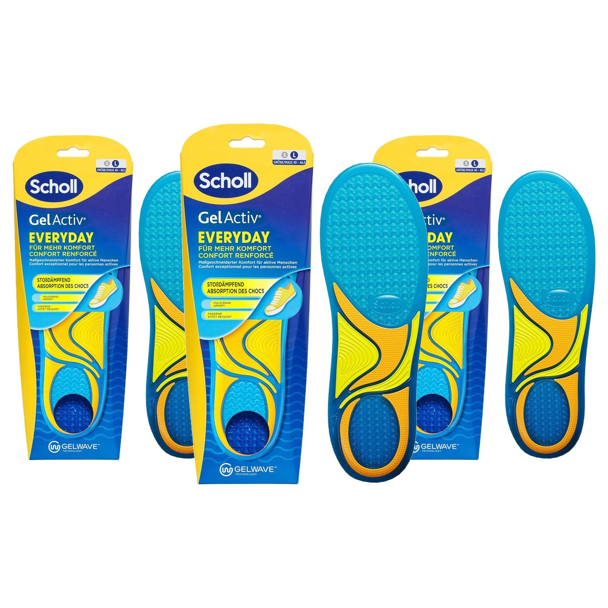 Dr. Scholl's GelActiv Everyday inlegzolen mannen 40-46,5 - 3-pack