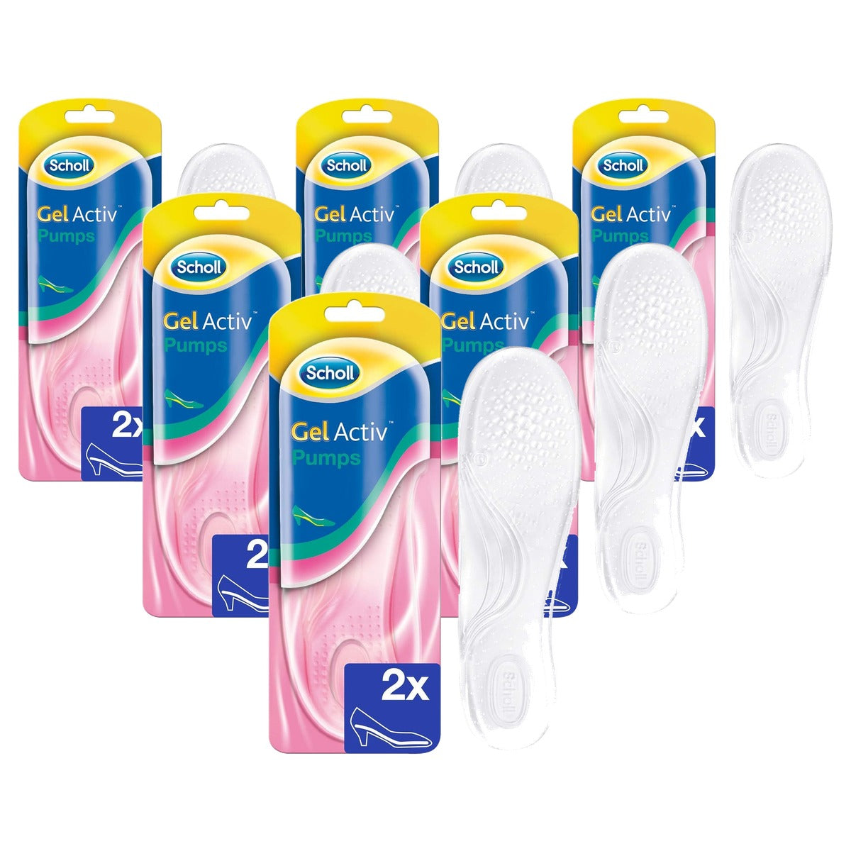 Dr. Scholl's GelActiv inlegzolen pumps 1 paar - 6-pack