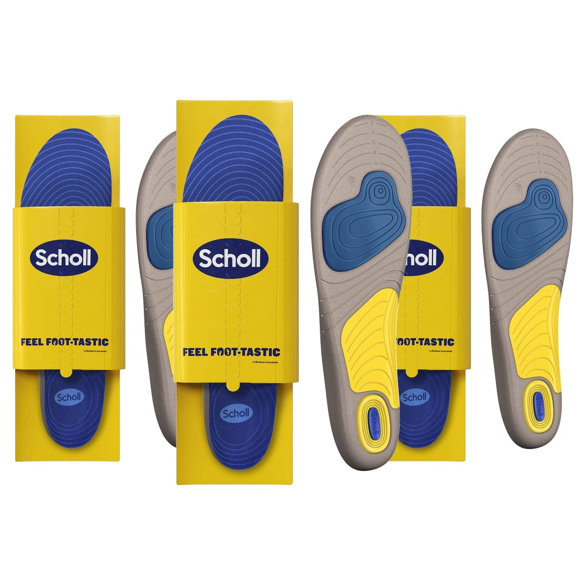 Dr. Scholl's GelActiv loopinlegzolen heren 40-46,5, 1 paar - 3-pack