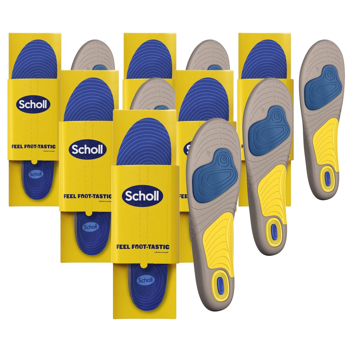 Dr. Scholl's GelActiv loopinlegzolen heren 40-46,5, 1 paar - 6-pack