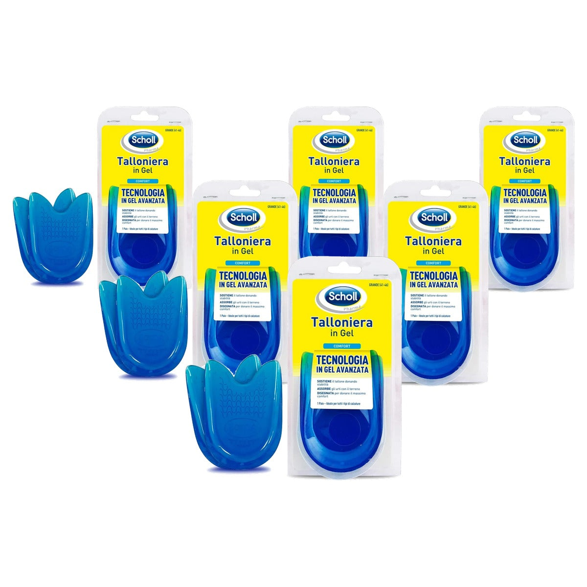Dr. Scholl's Hielkussen comfort van gel, groot - 1 product - 6-pack